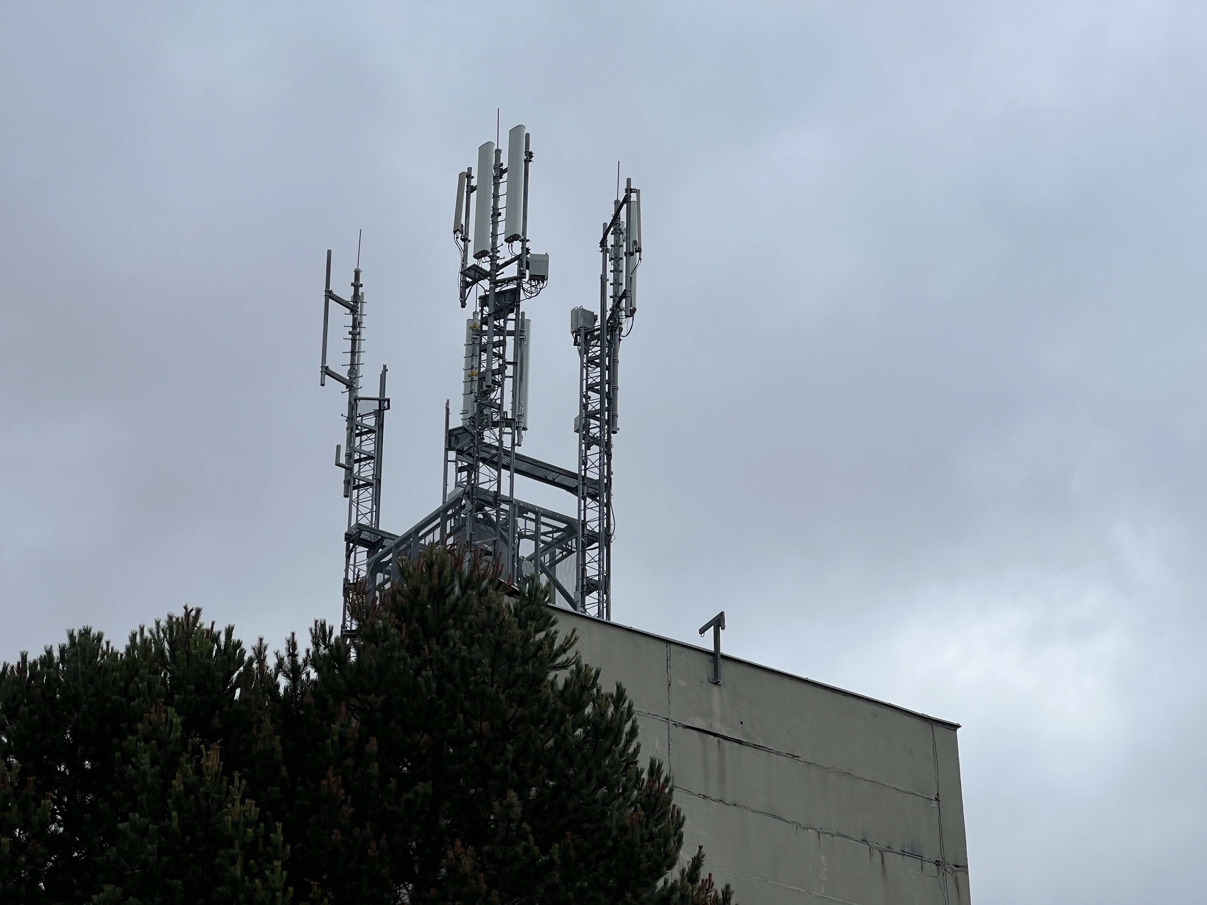 communication tower top