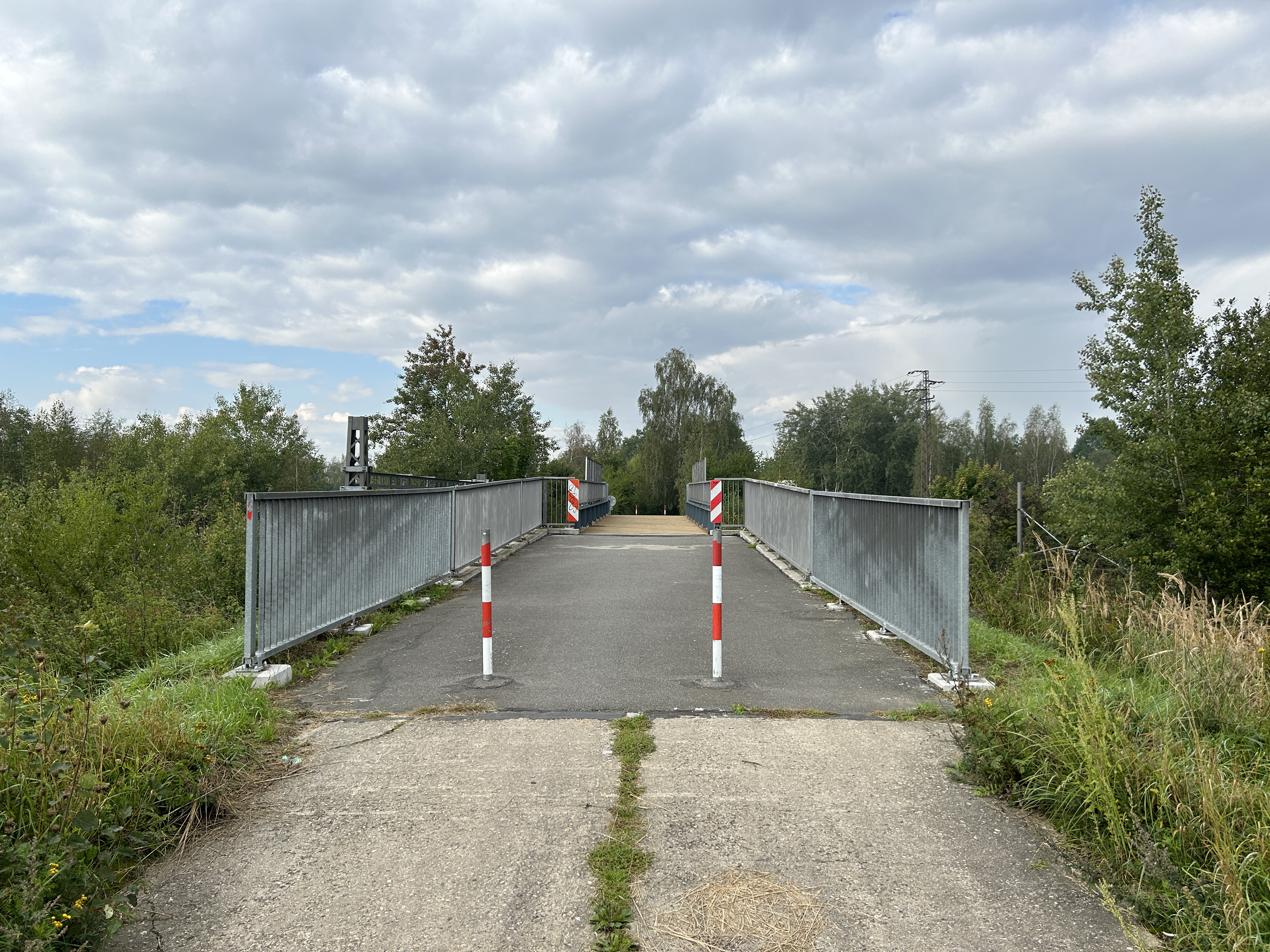 empty road with barriers