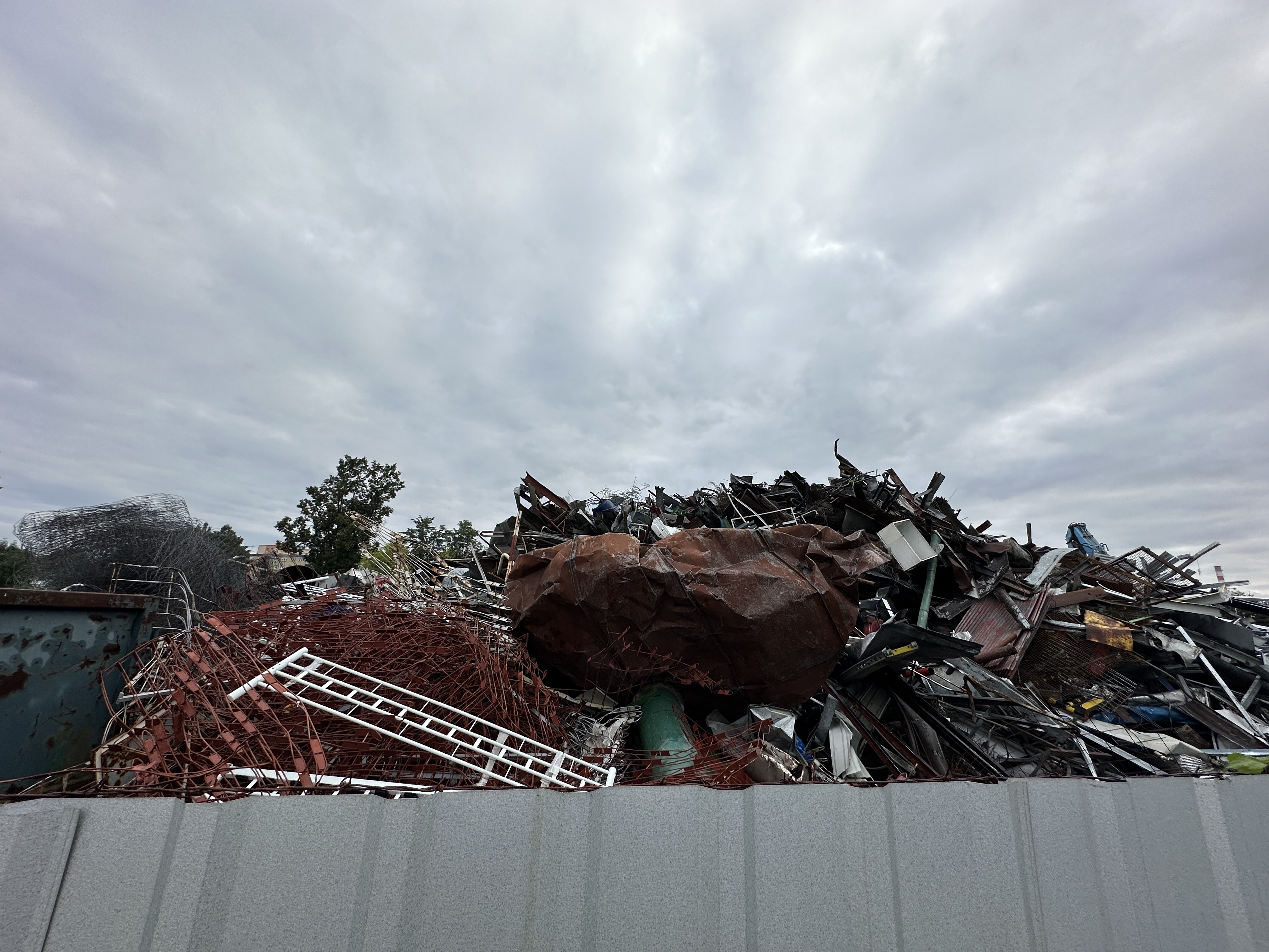 metal scrap pile