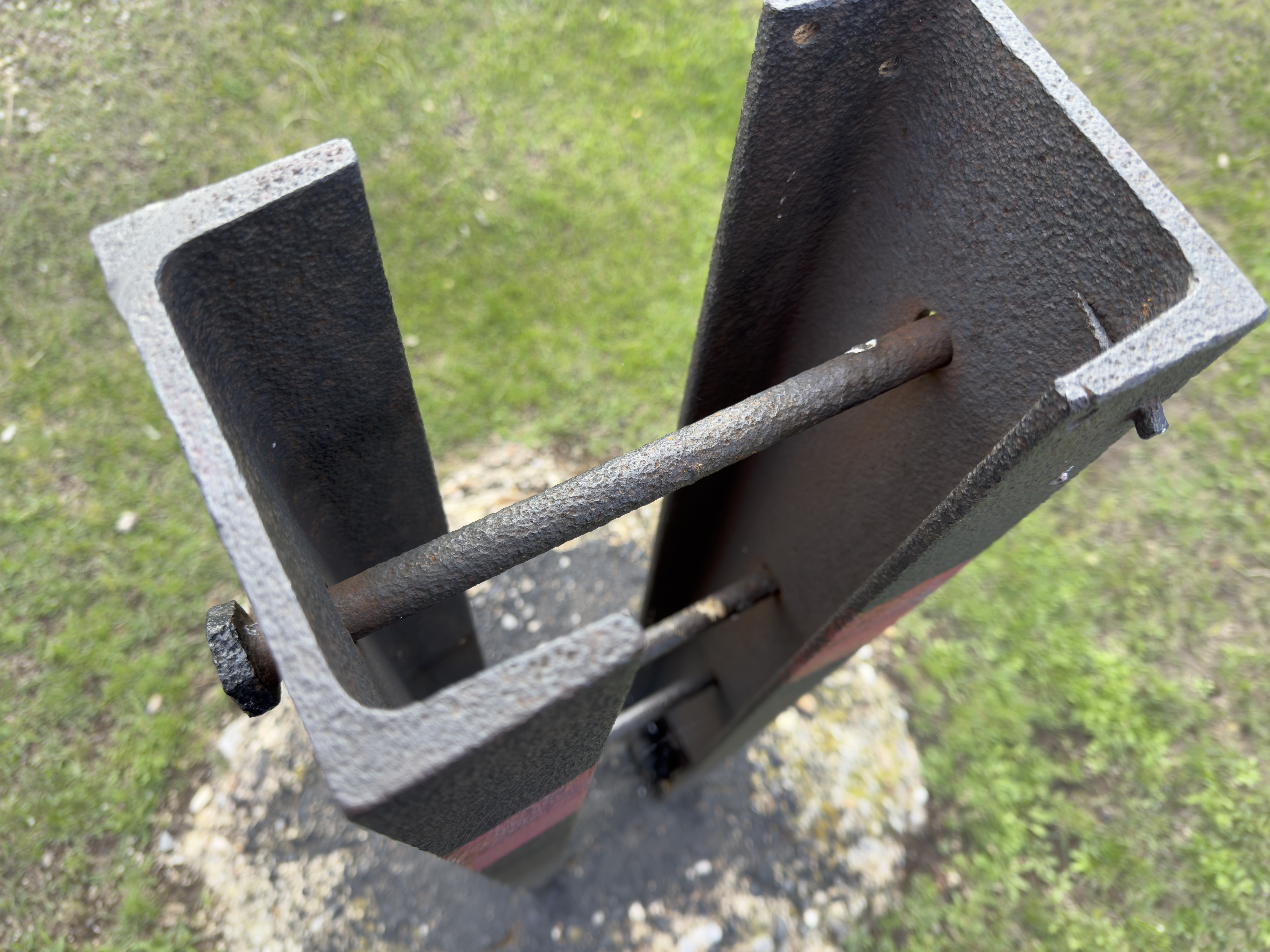 metal structure top view