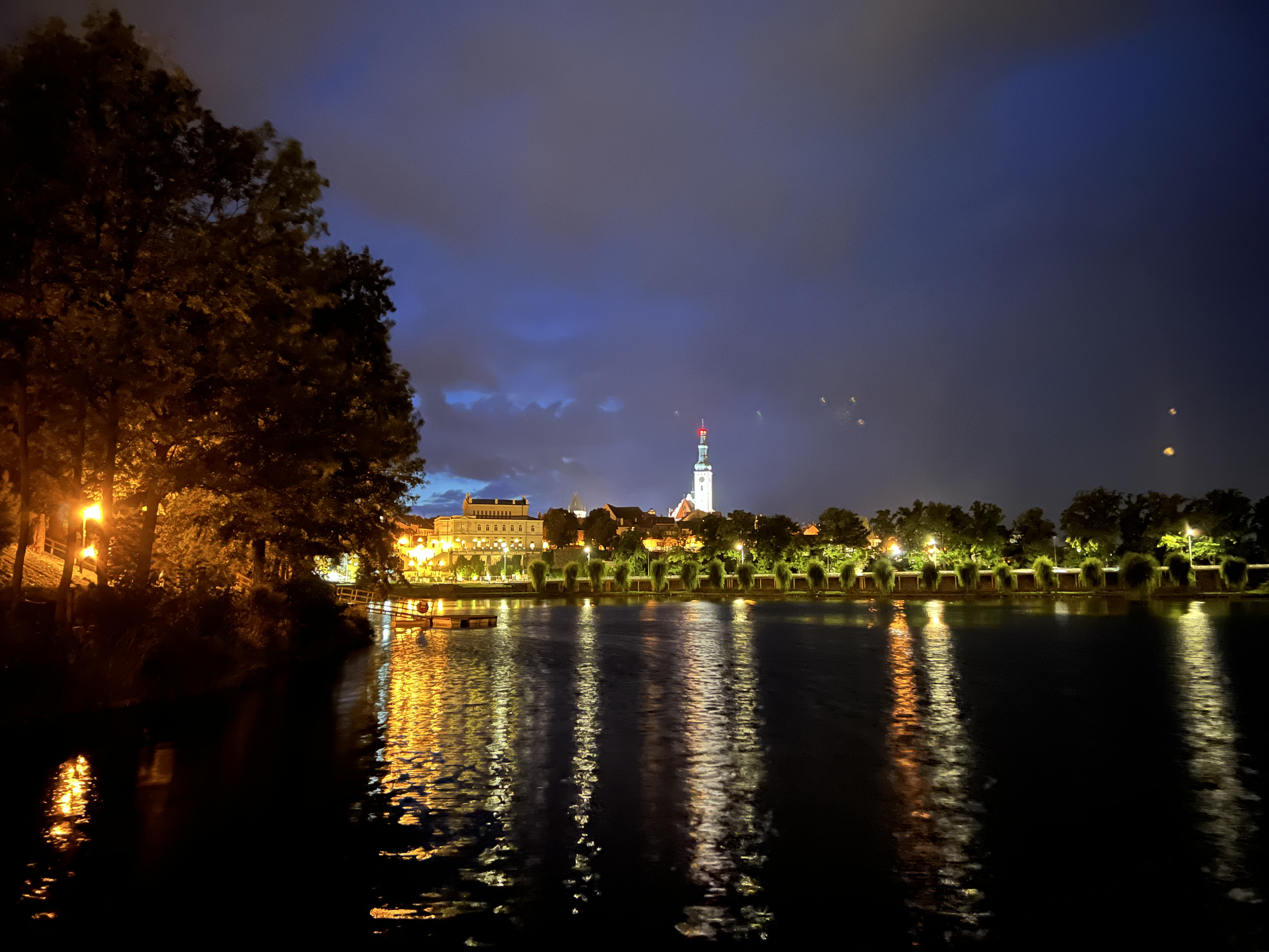 night view of cityscape
