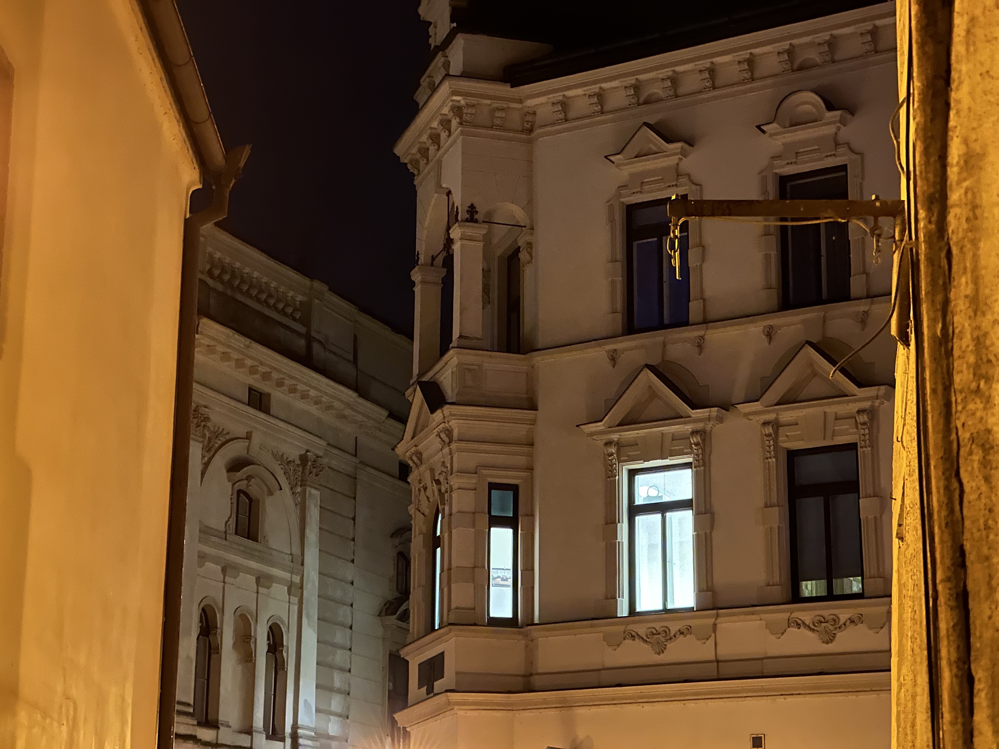 ornate building night