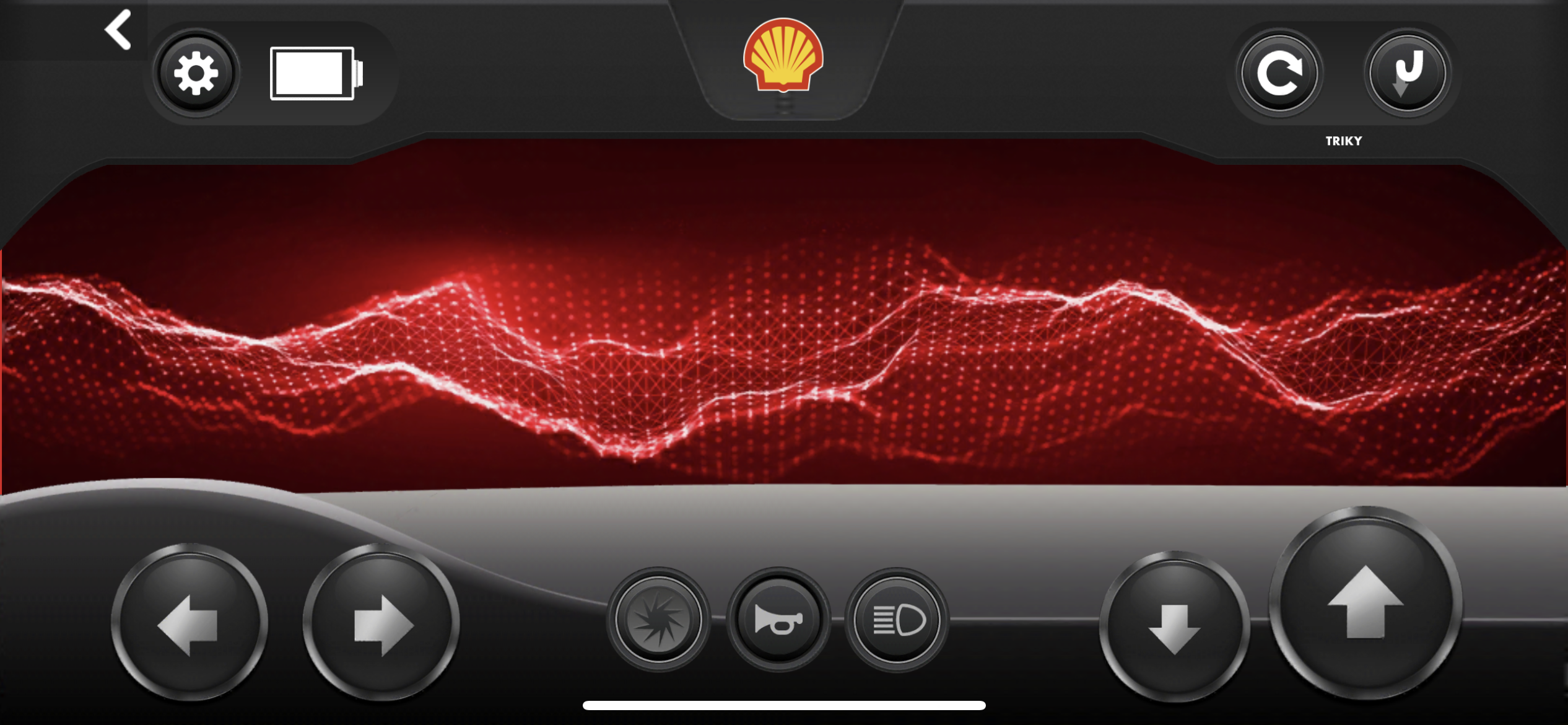 shell racing control panel