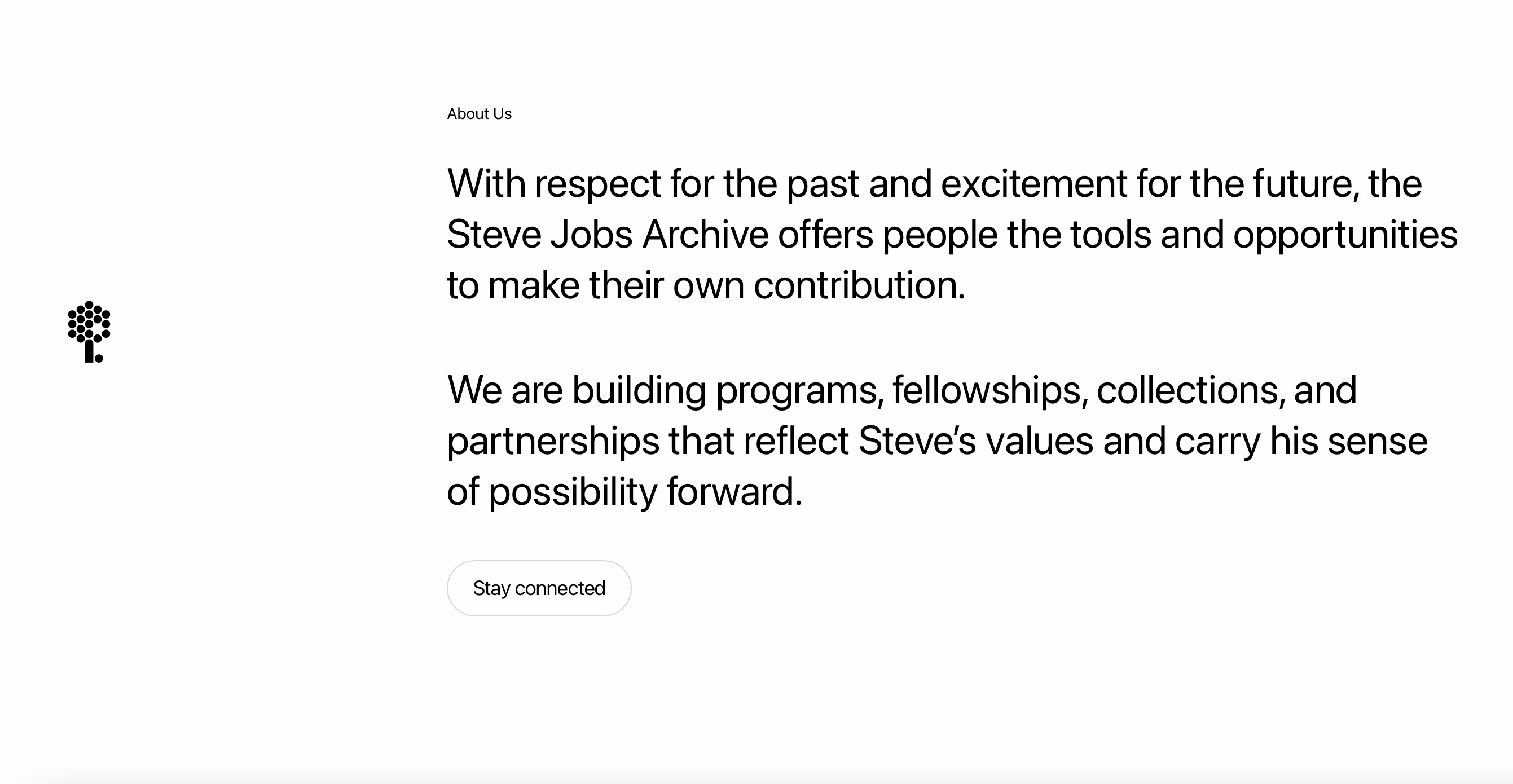 steve jobs archive about us
