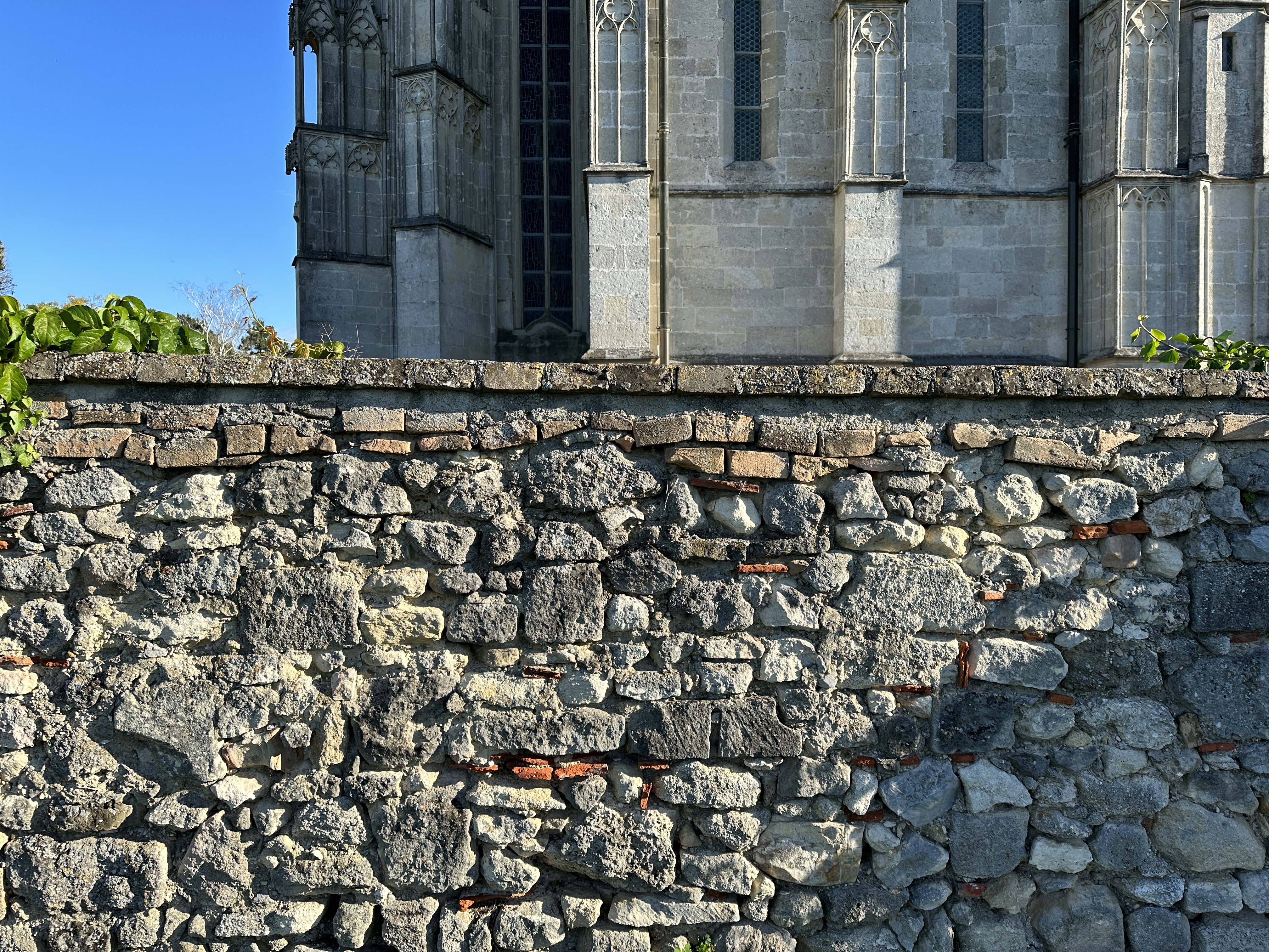 stone wall church background