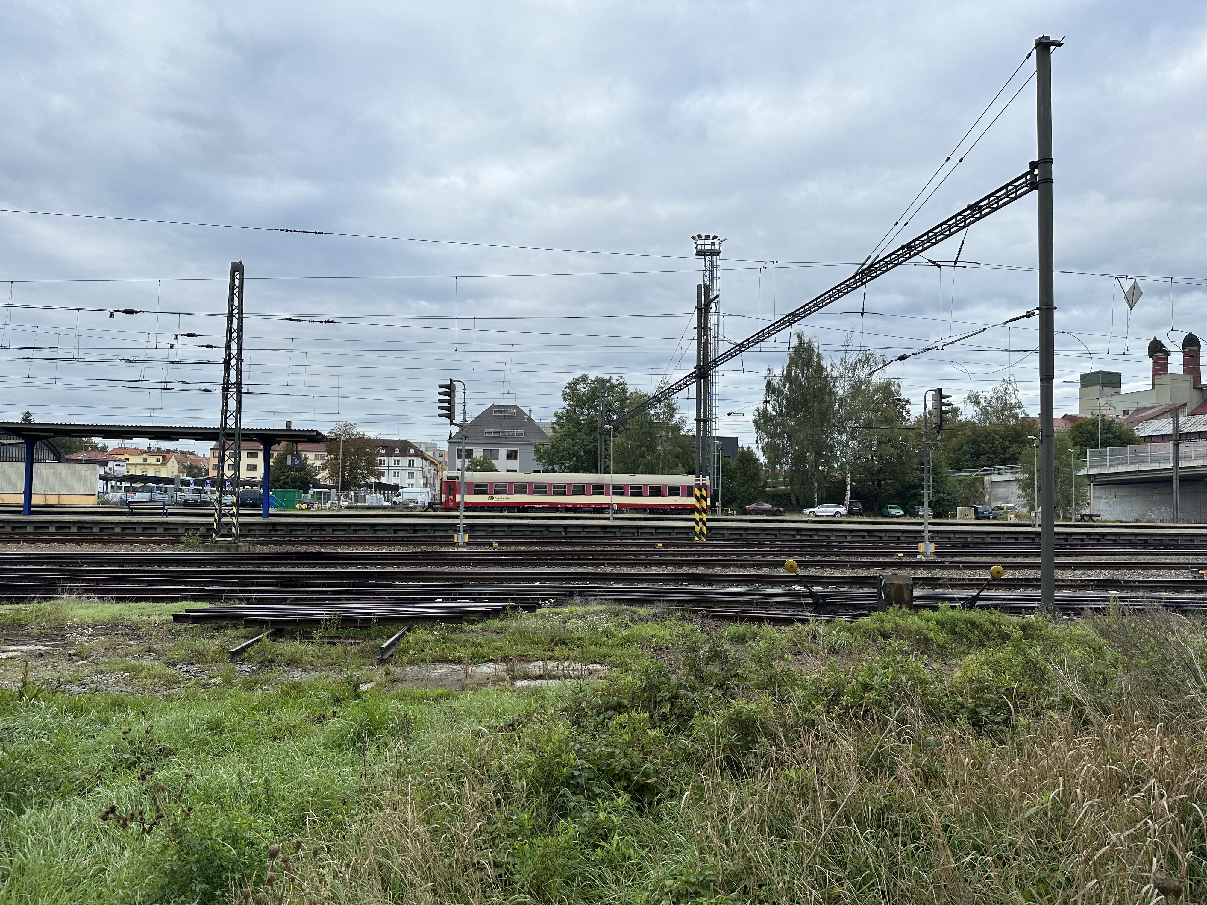 train tracks and sky