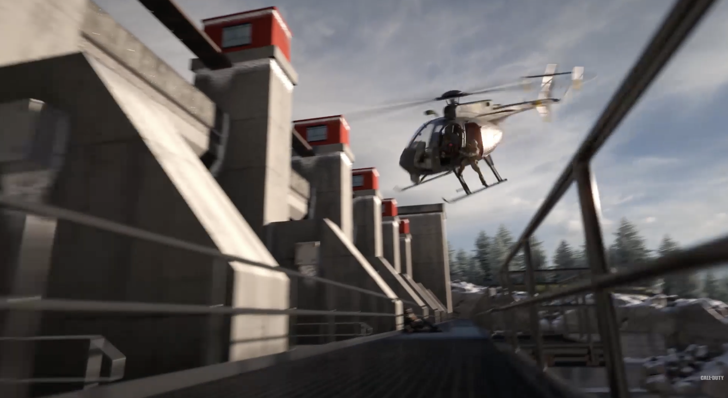 warzone mobile helicopter dam