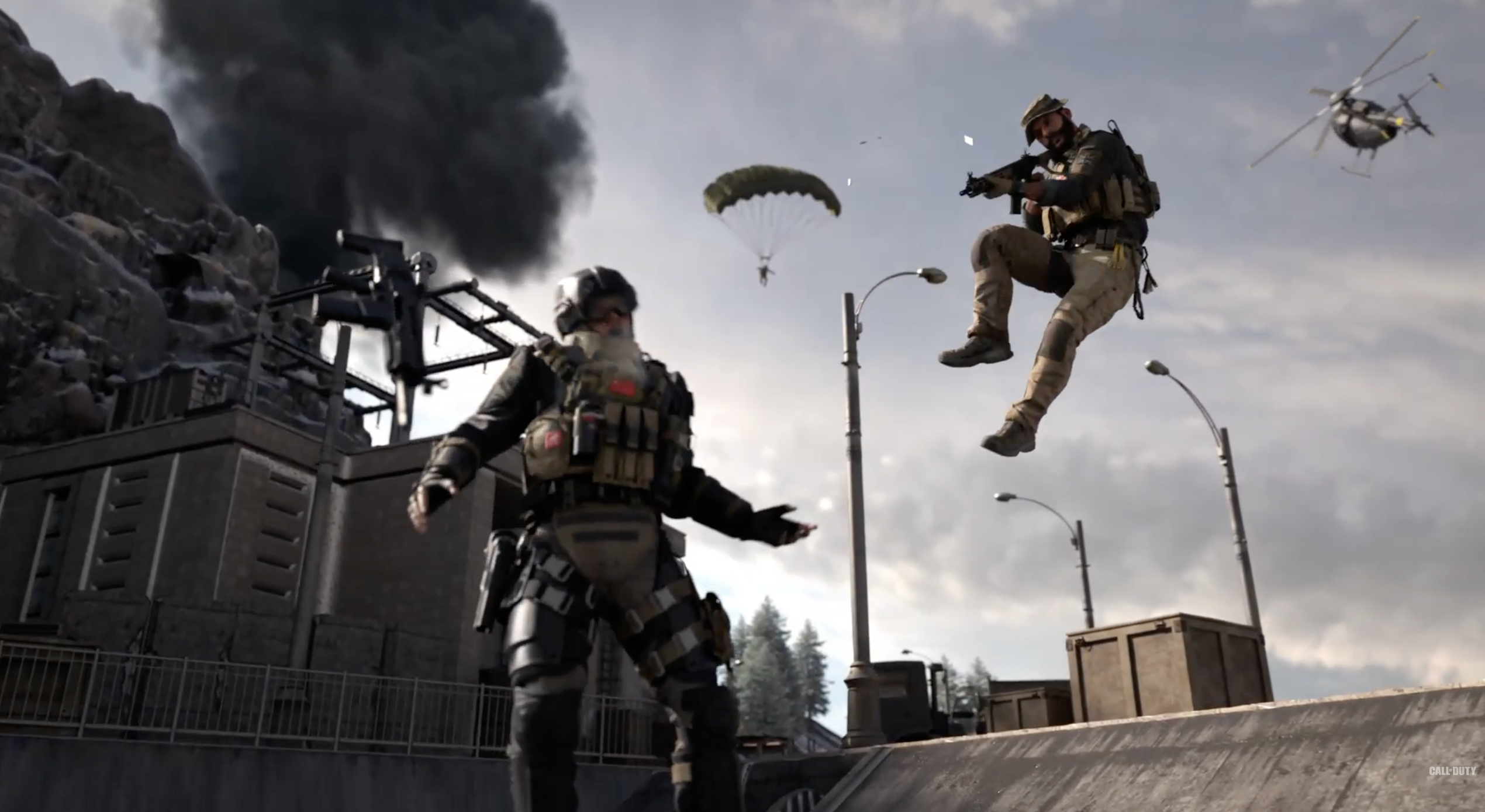 warzone mobile parachute jump