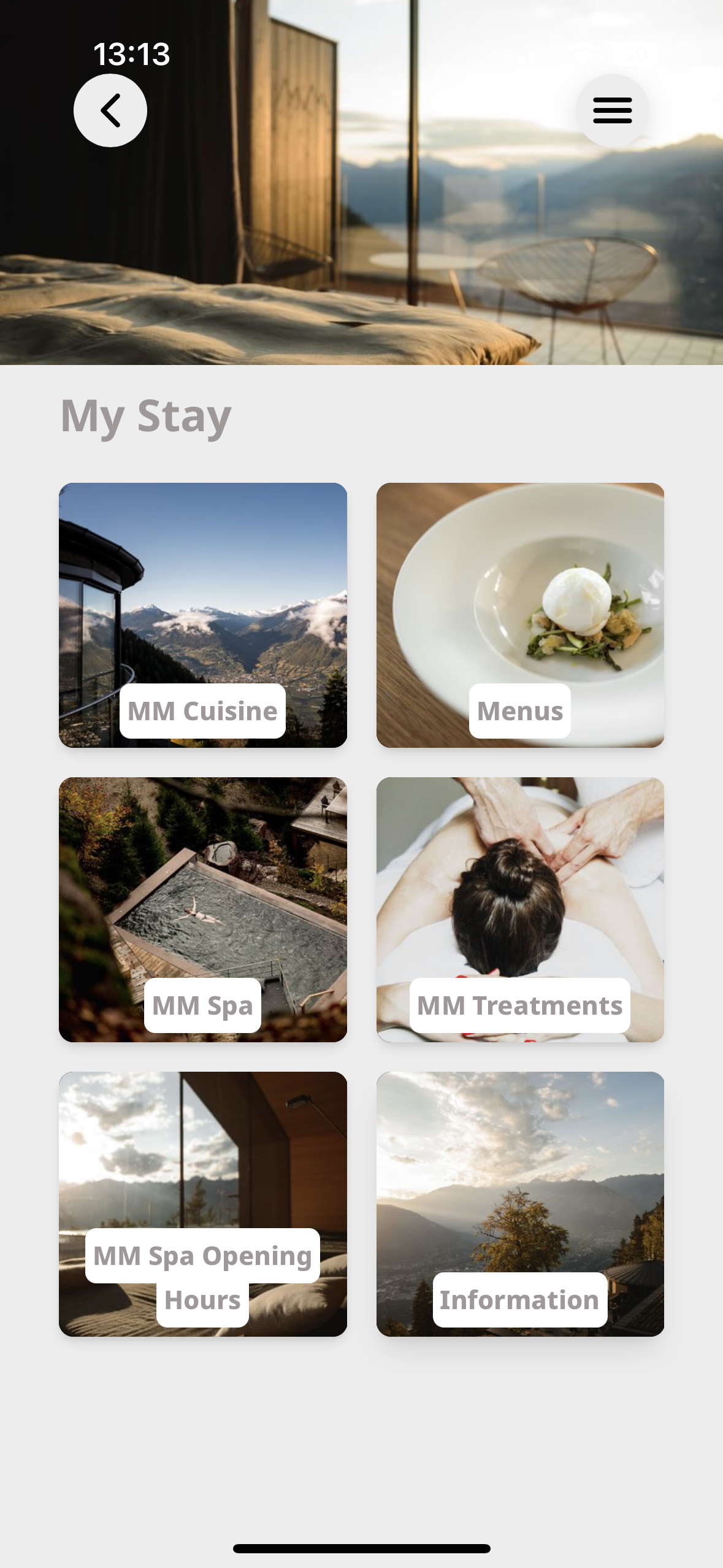 app interface my stay