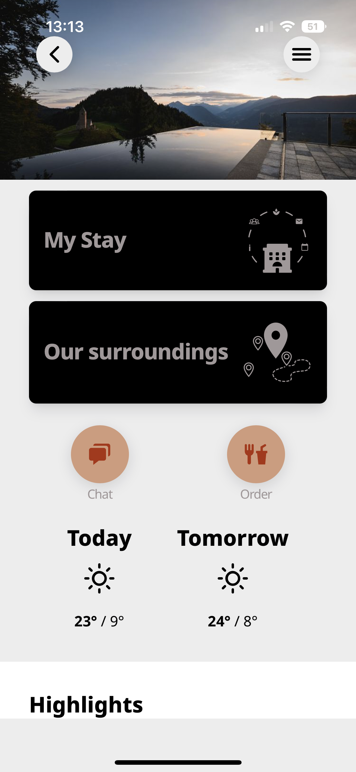 app interface weather