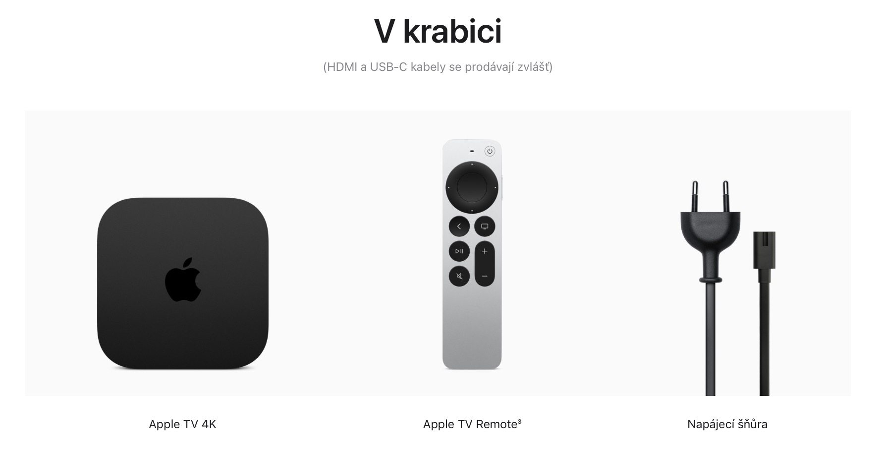 apple tv 4K 3 generace balení