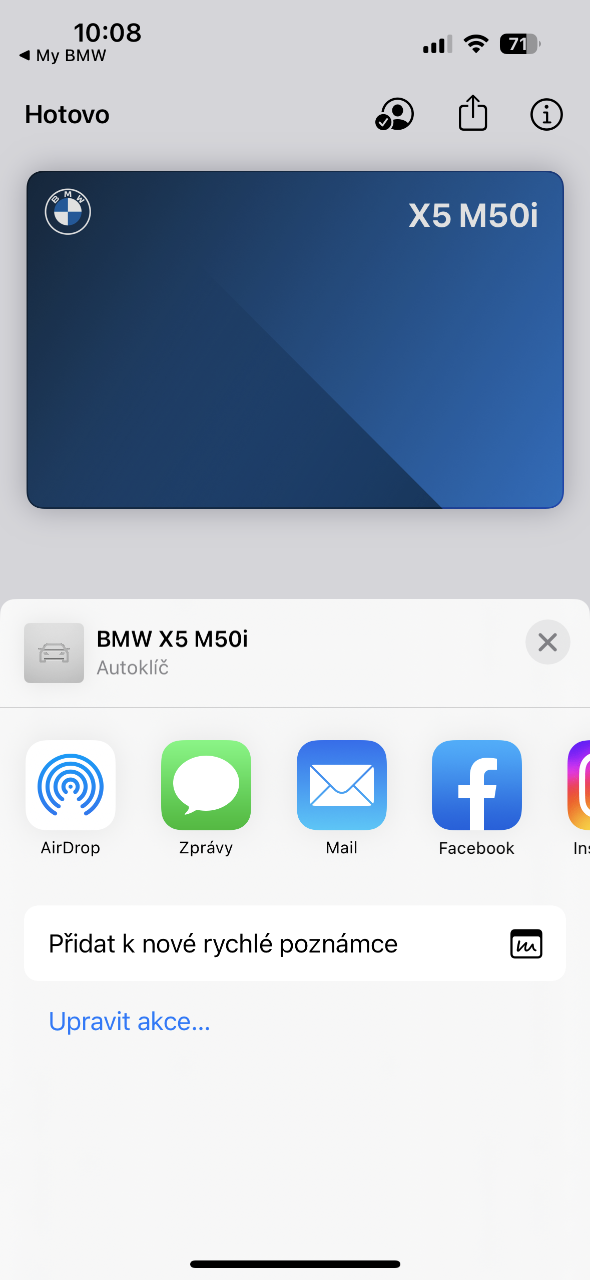 bmw digital key sharing options