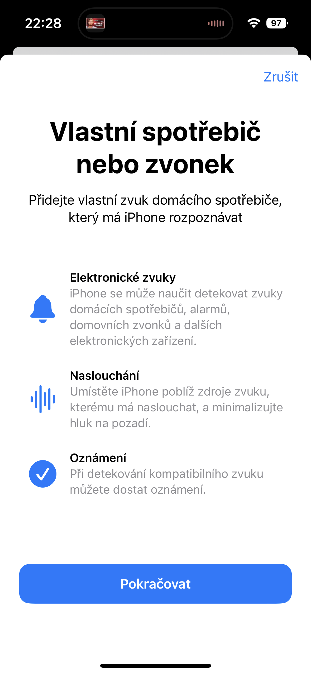 custom device sound detection