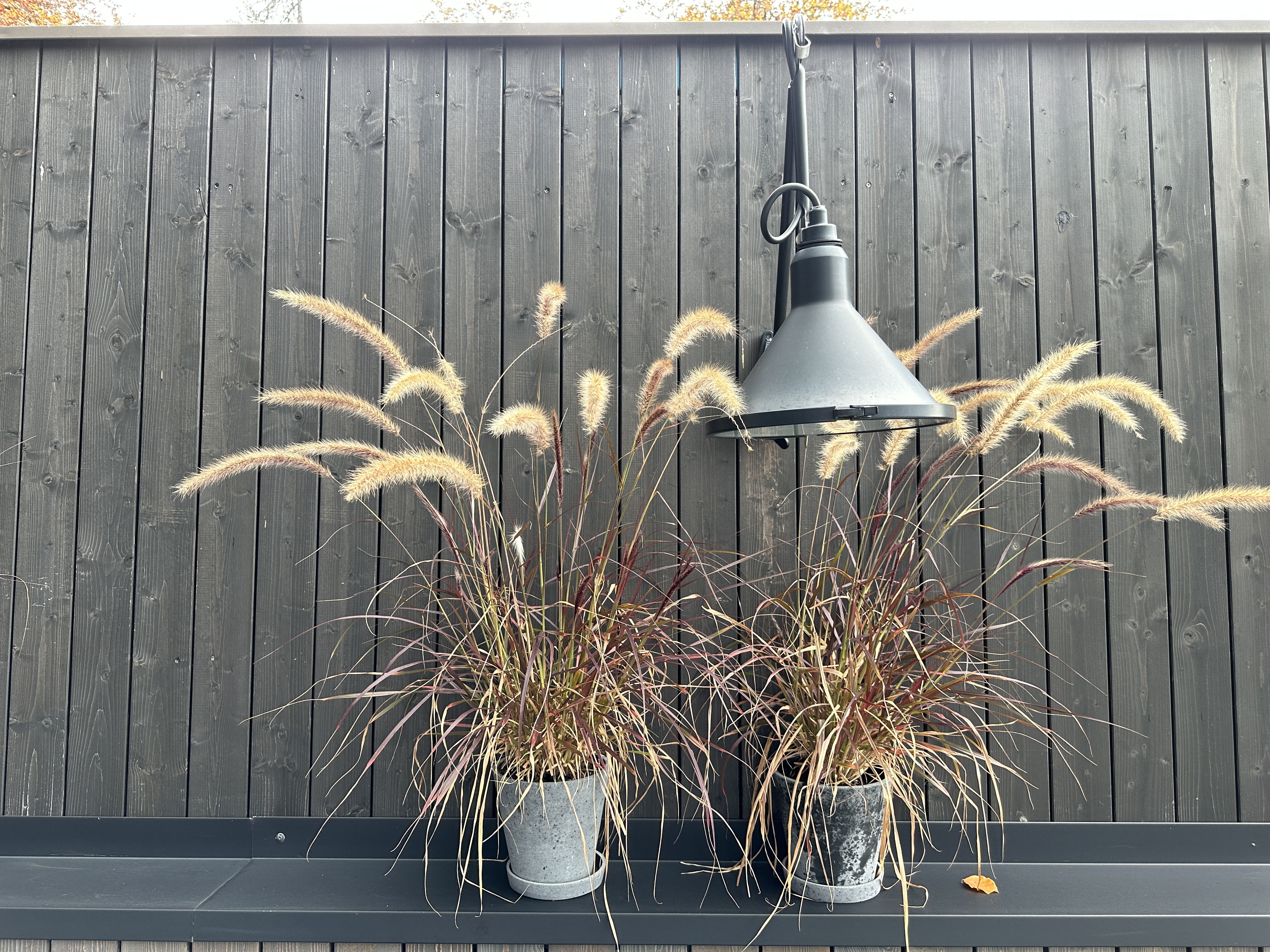 decorative grass pots lamp