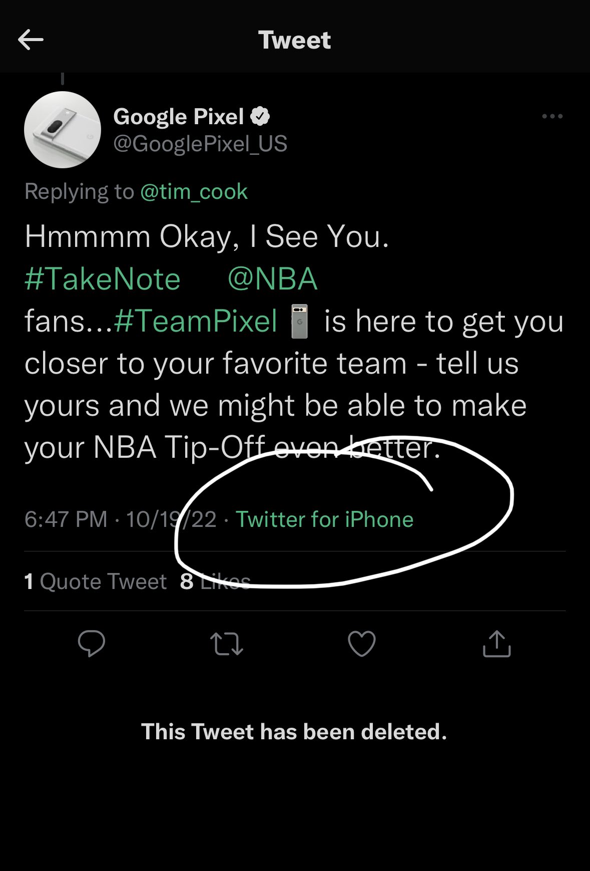 deleted tweet screenshot