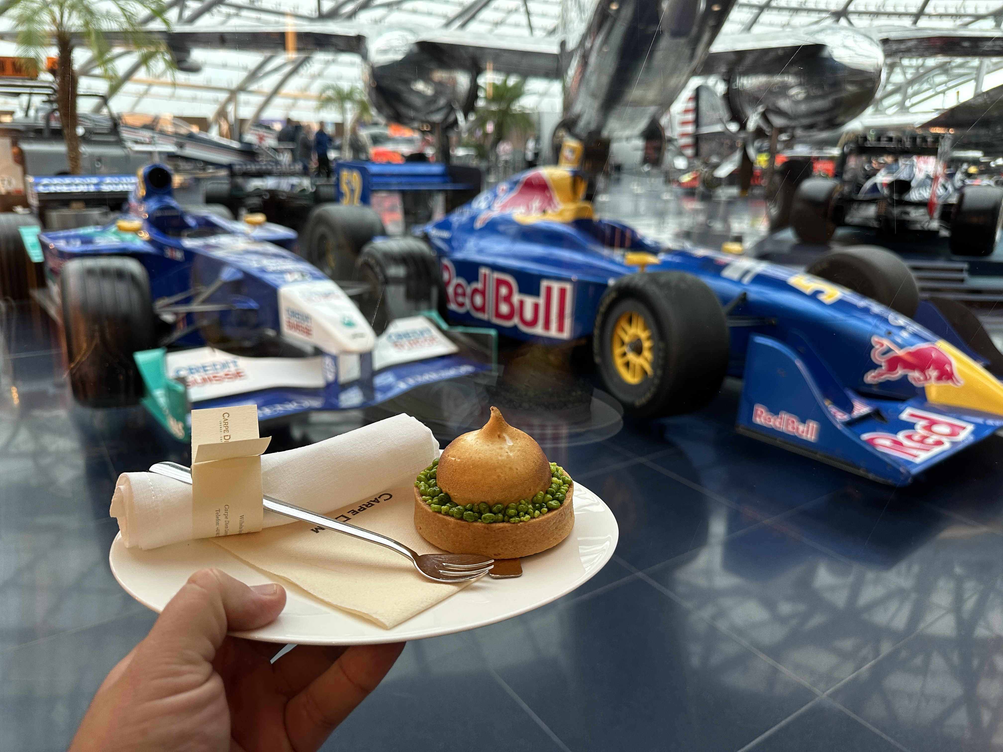dessert and race cars