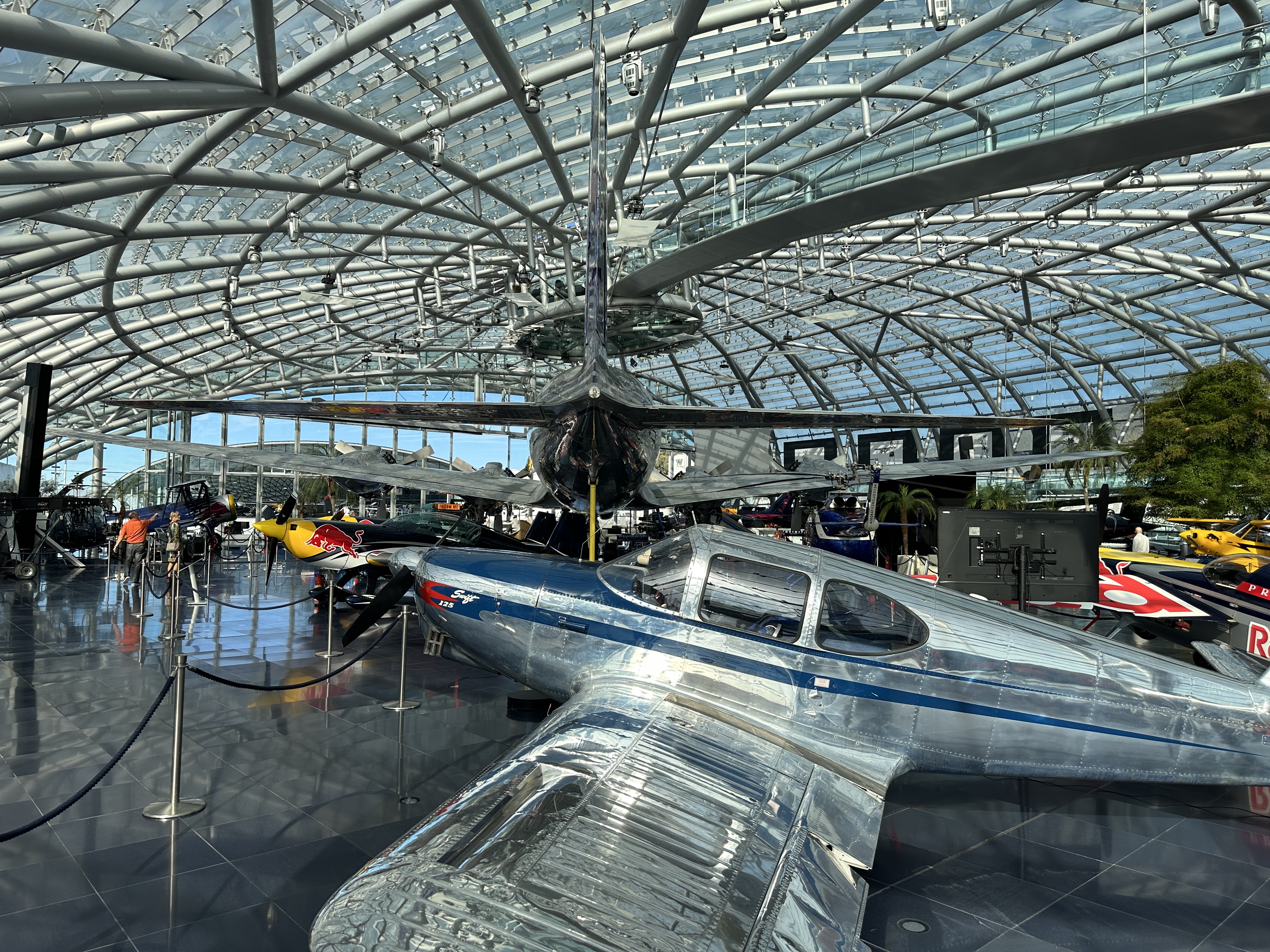 hangar full of aircraft