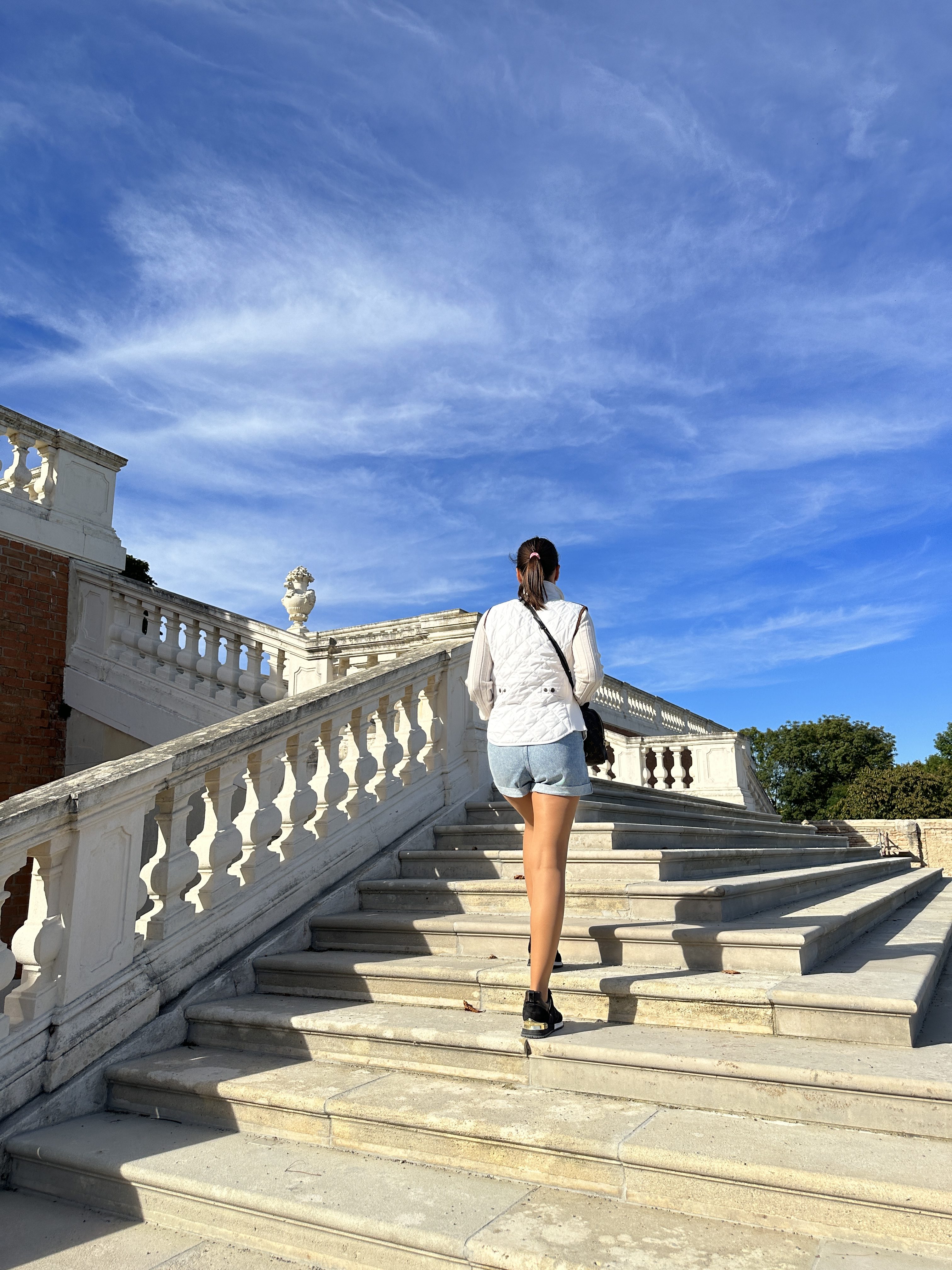 person climbing stairs