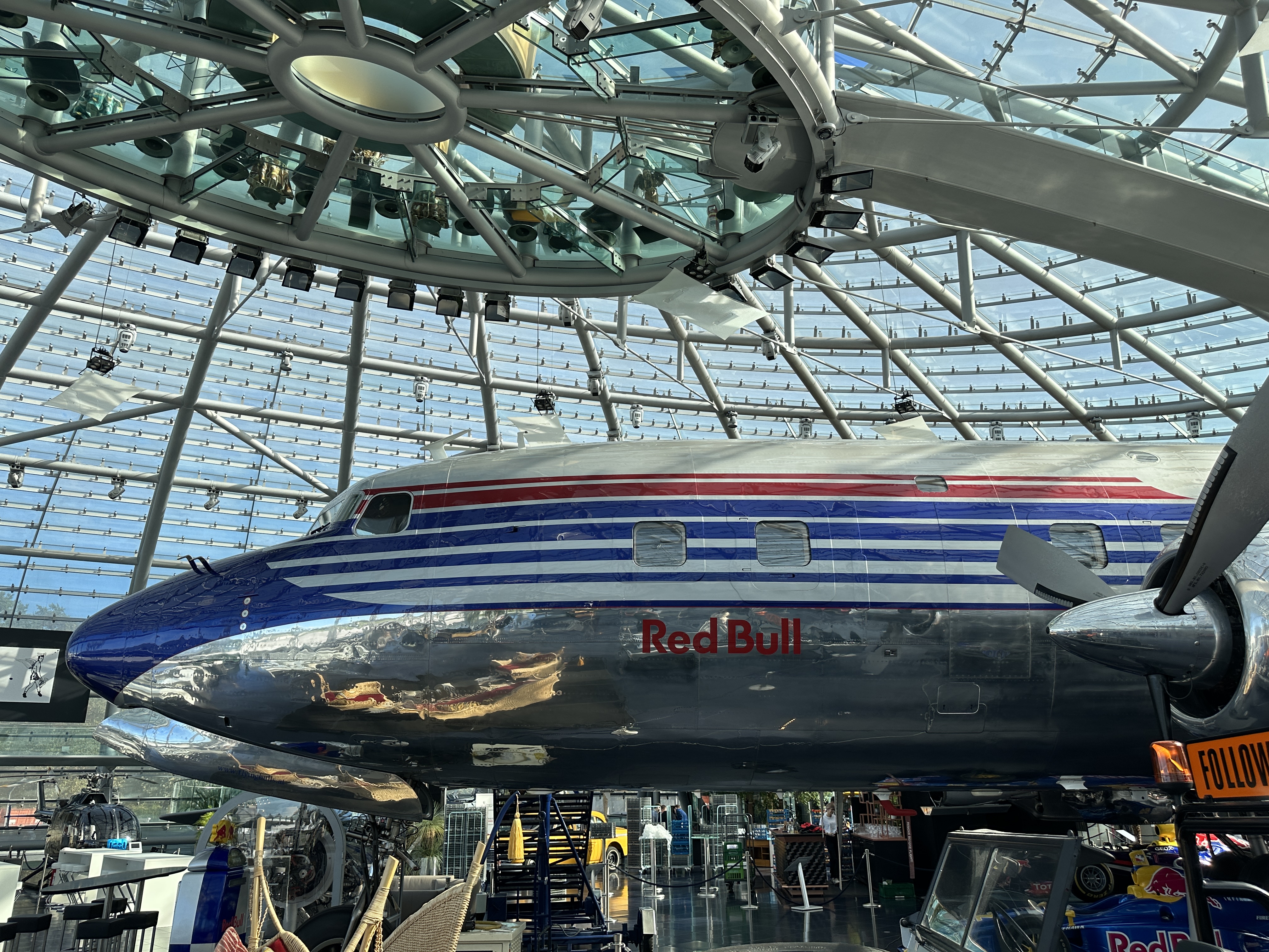 red bull airplane