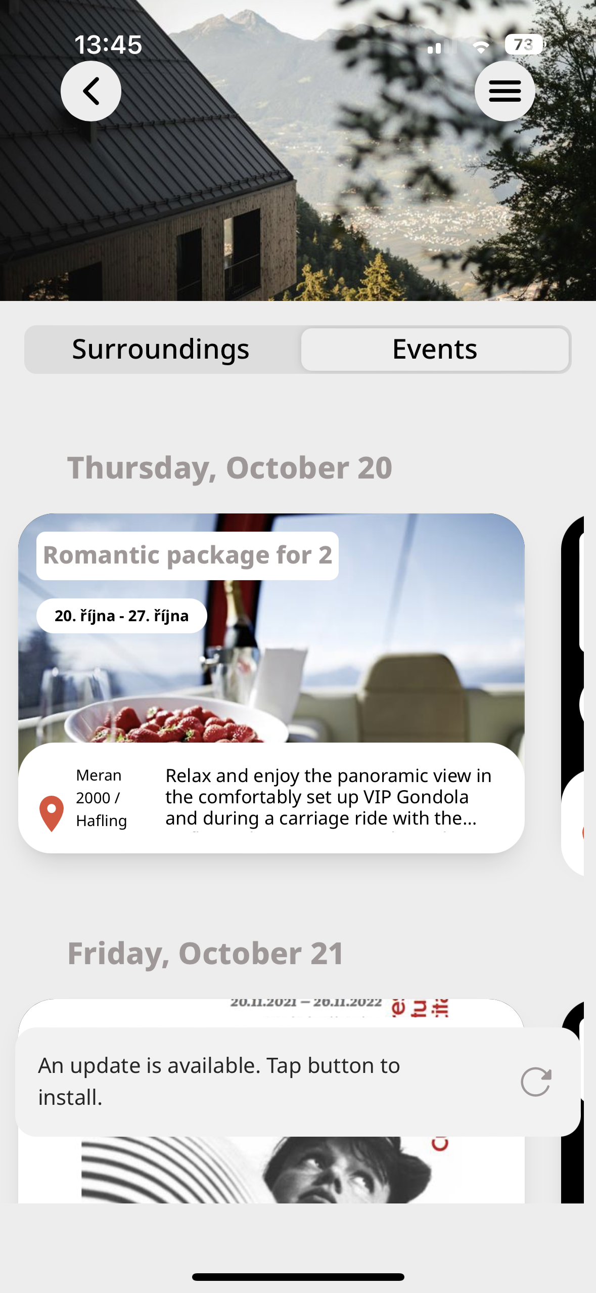 romantic package details