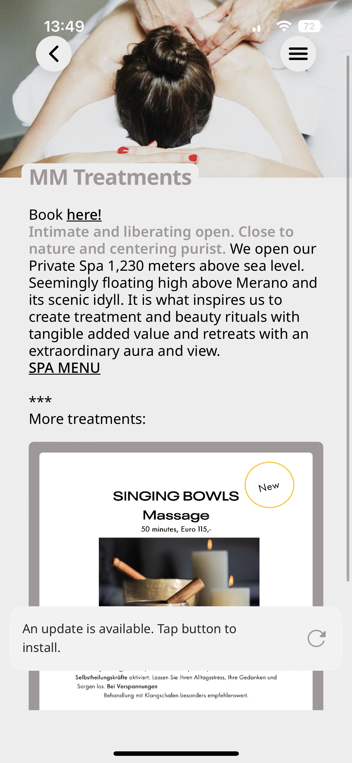 spa treatments overview