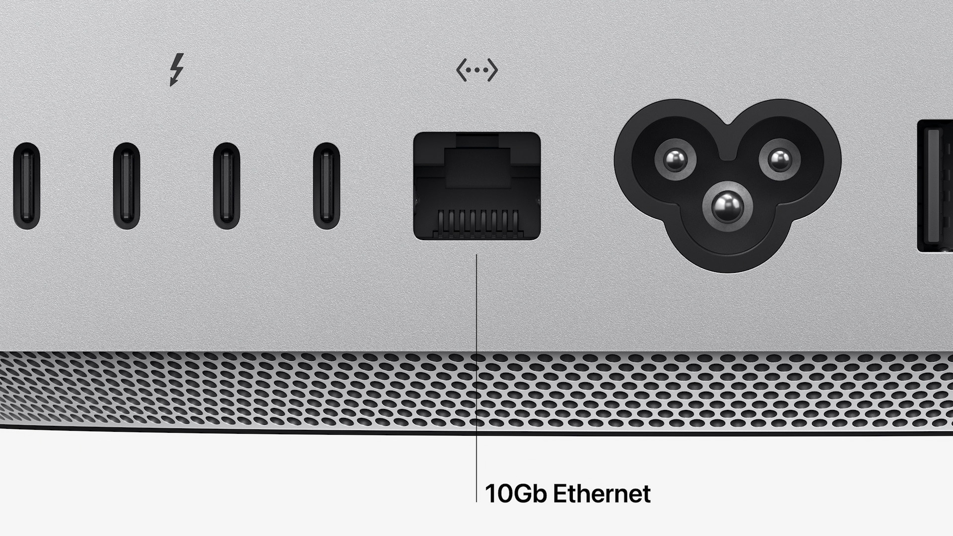 10gb ethernet port closeup
