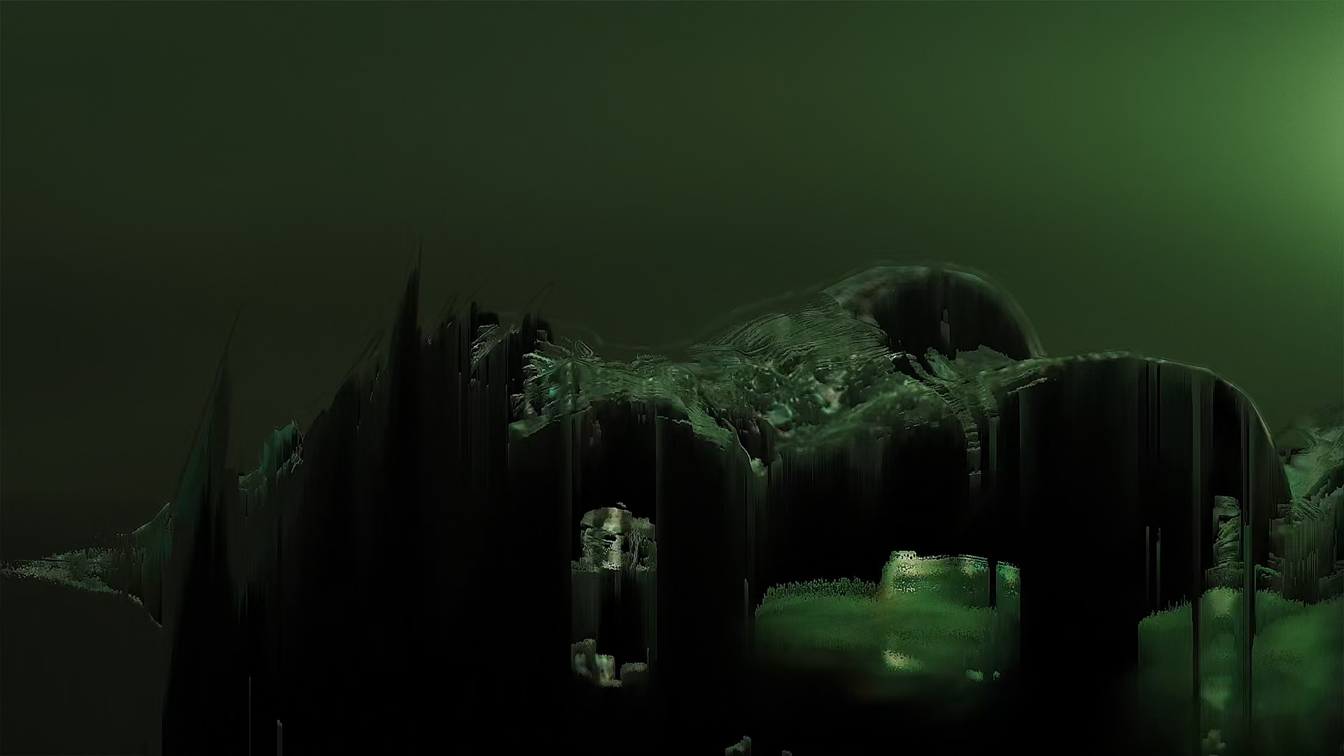 abstract green landscape