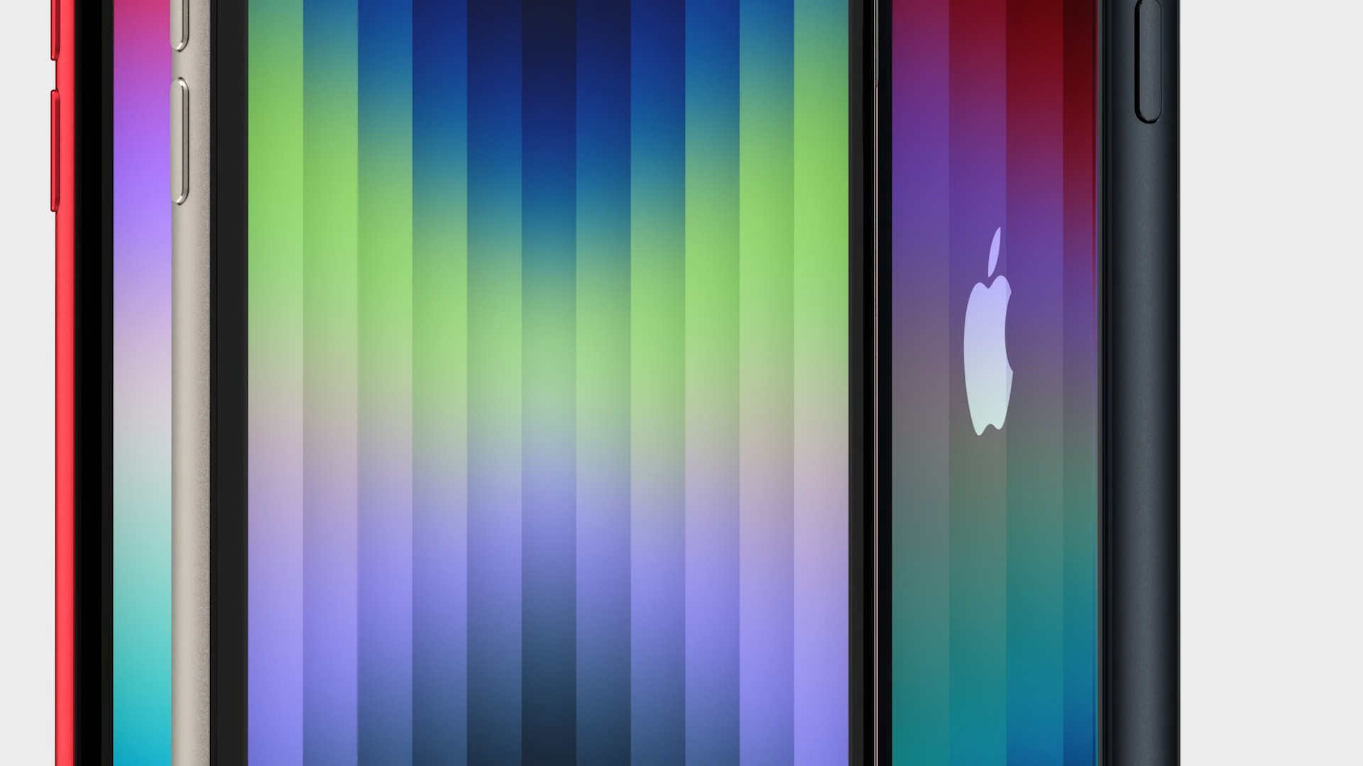 apple logo color gradient phones