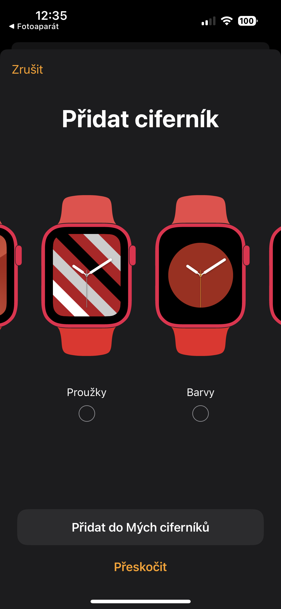 apple watch face options