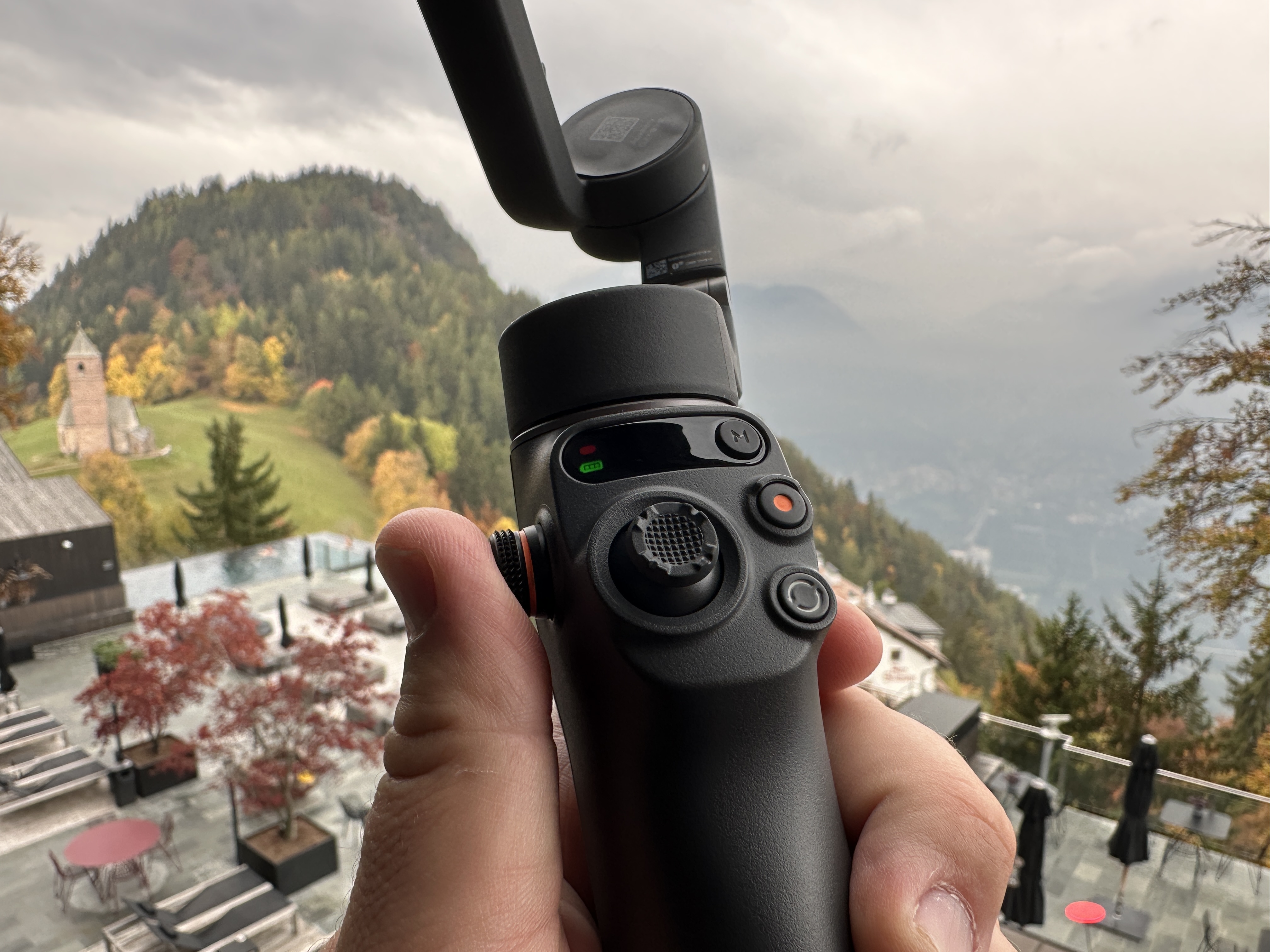 closeup gimbal controls