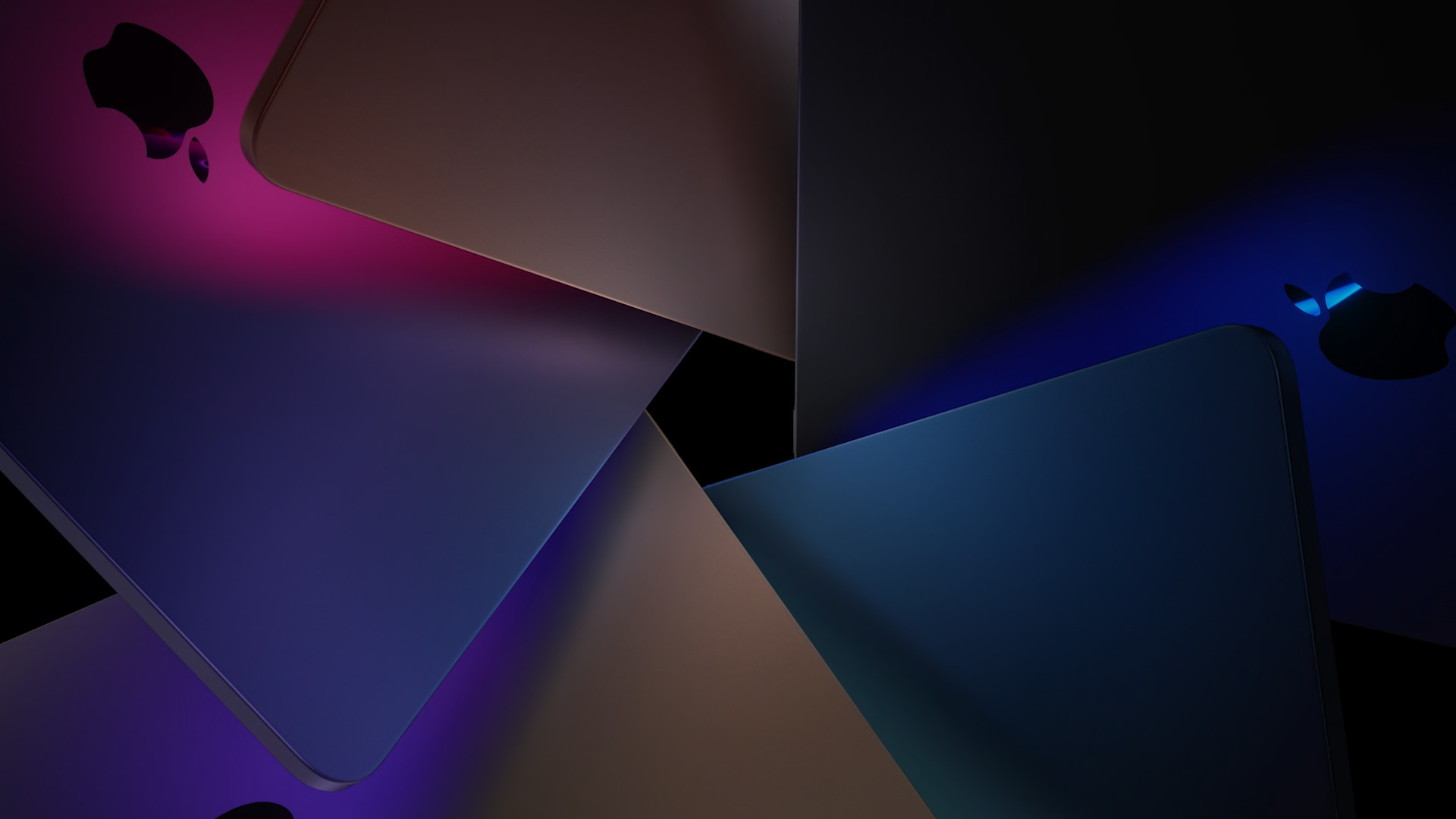 colorful abstract apple logos