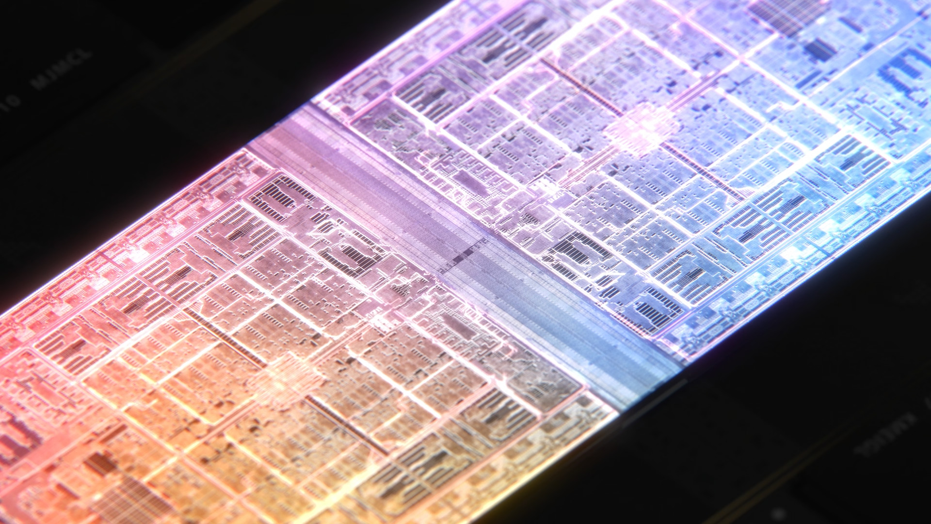 colorful microchip architecture