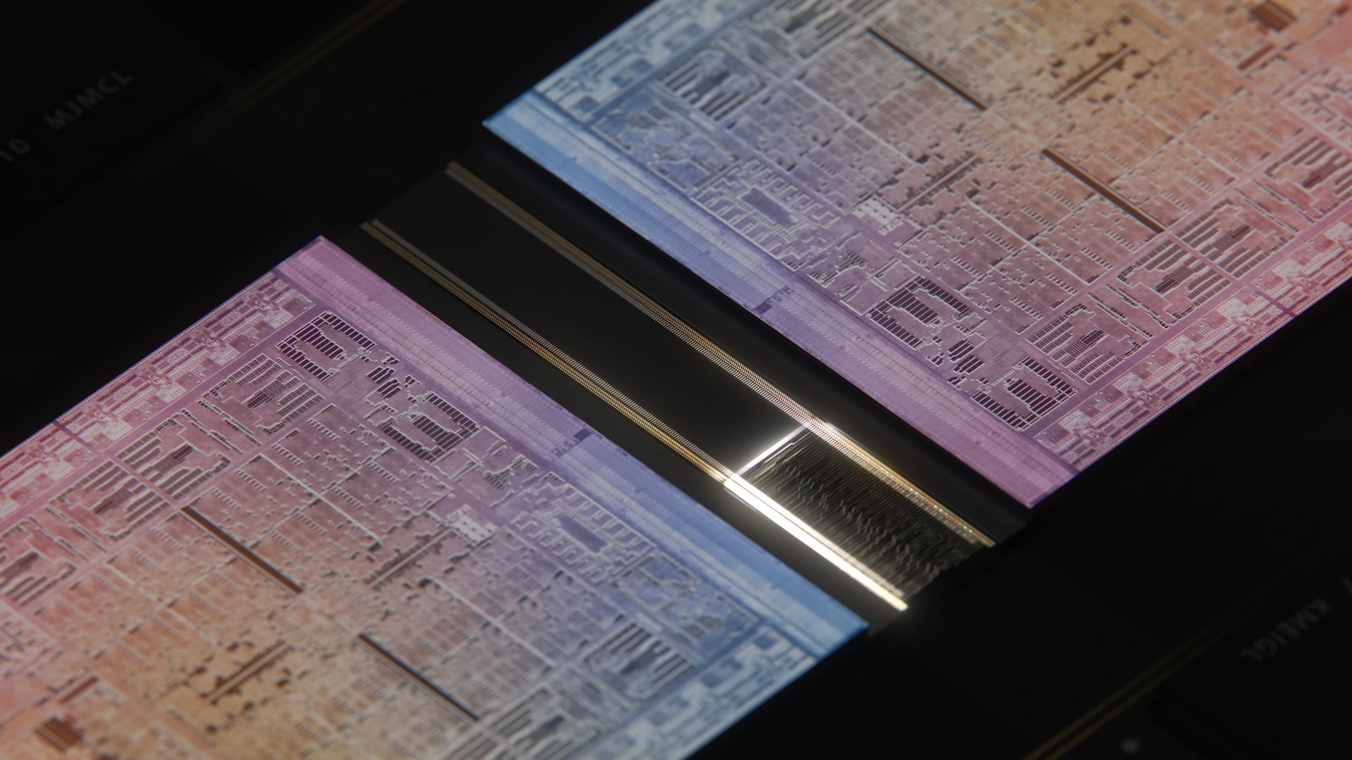 colorful microchip design