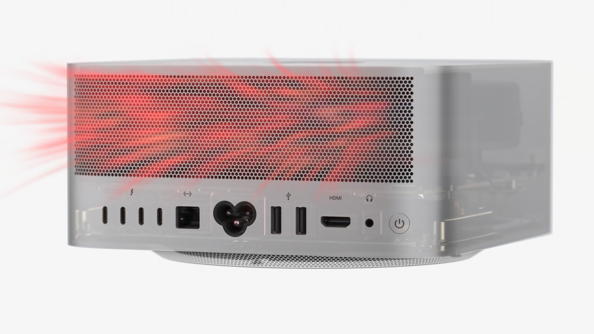 computer back panel red airflow