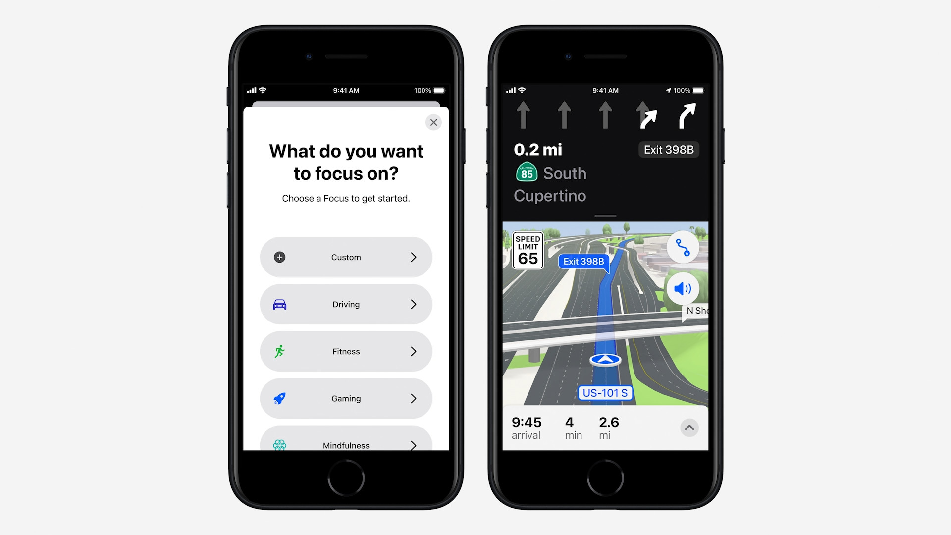 focus mode navigation
