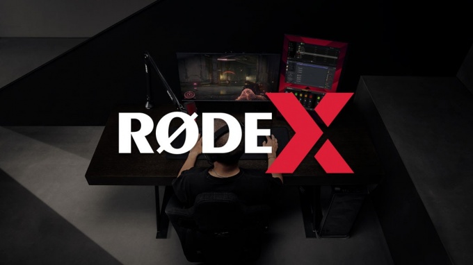 gaming setup with rode x