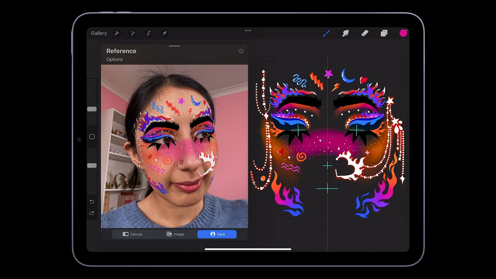 ipad digital face art