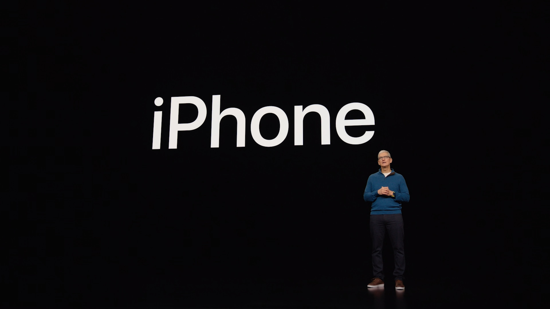 iphone announcement stage