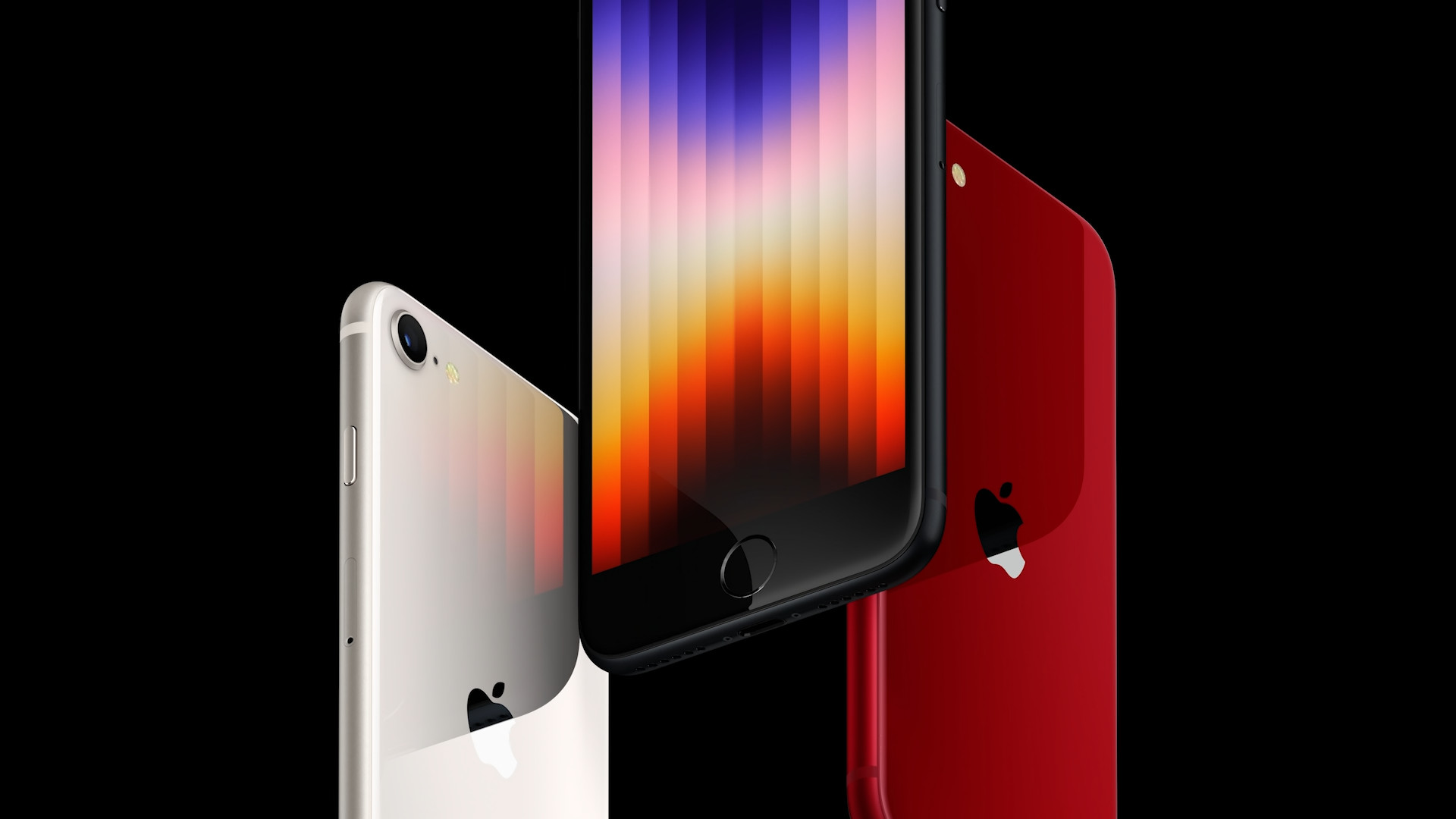 iphone se color variants closeup