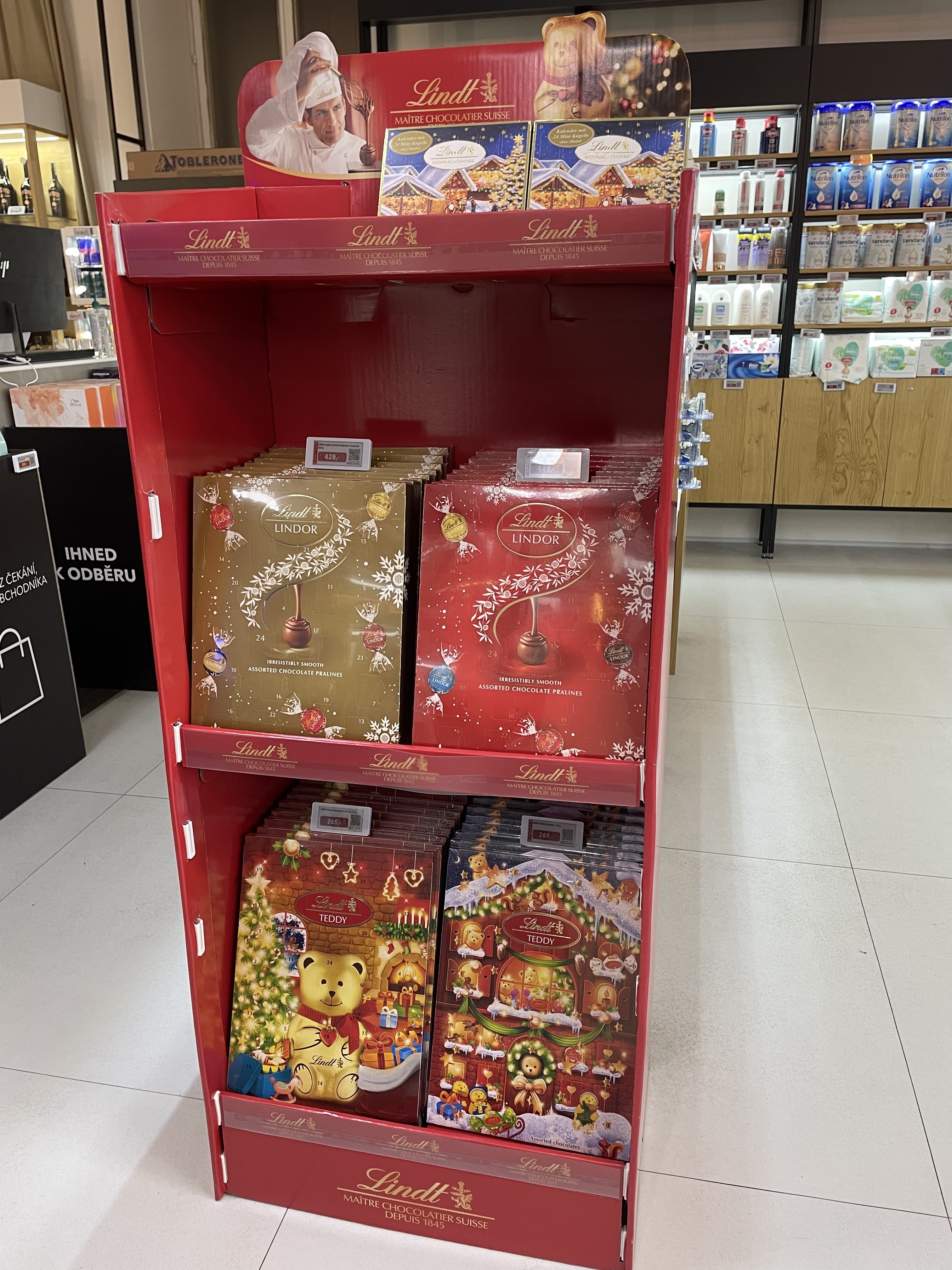 lindt chocolate display