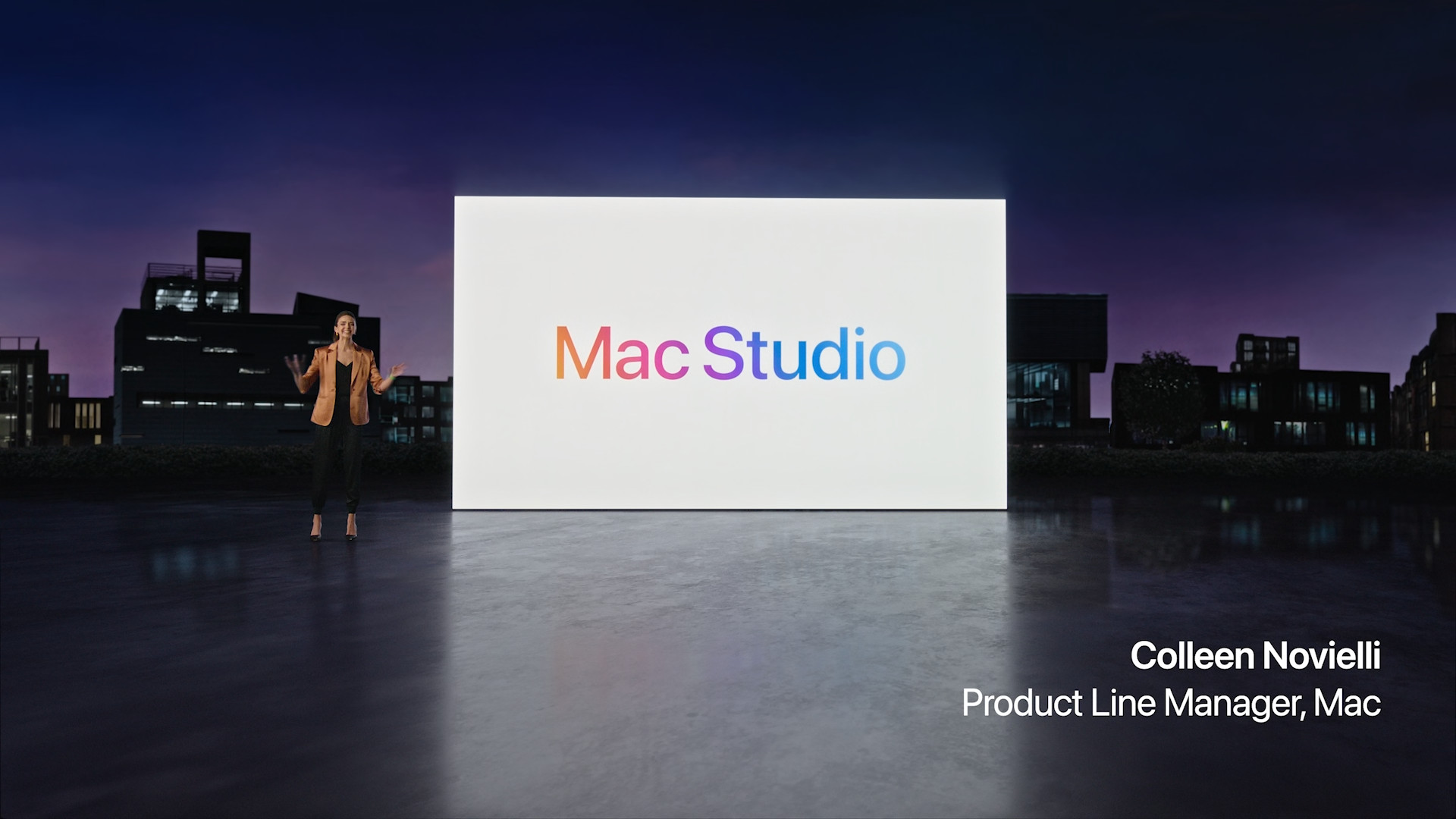 mac studio presentation stage