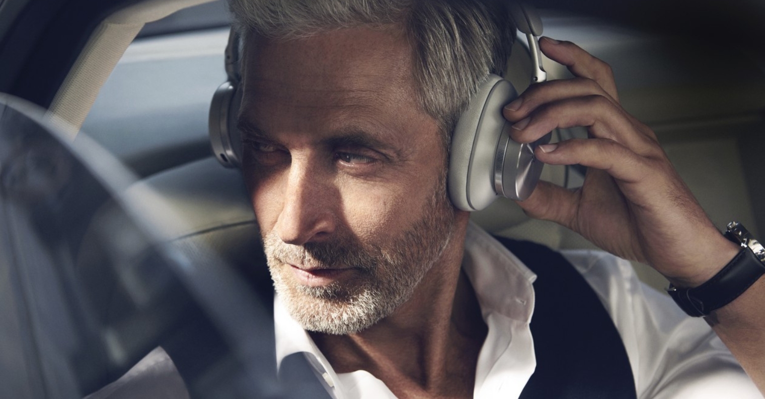 man wearing headphones