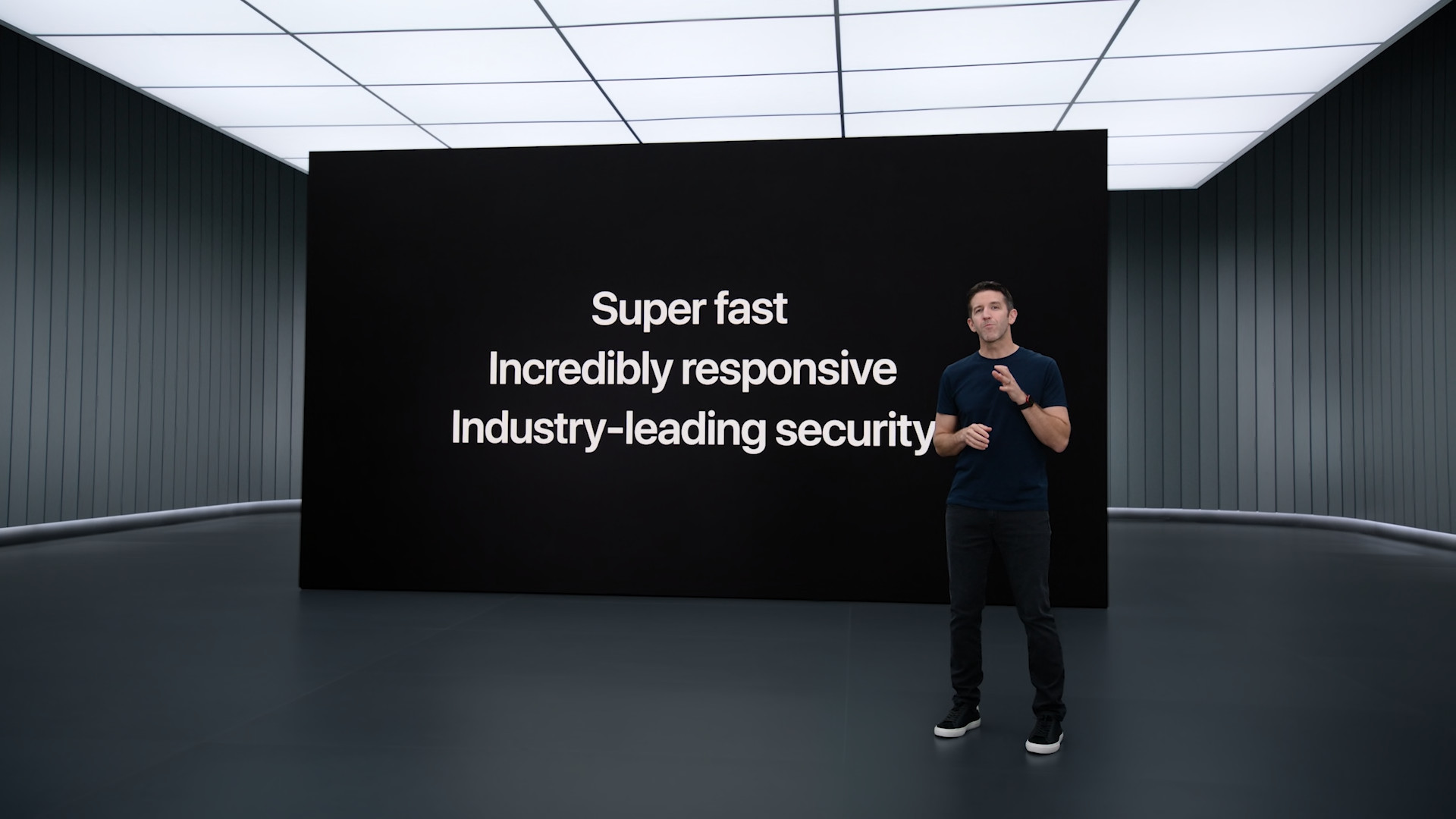 tech presentation stage