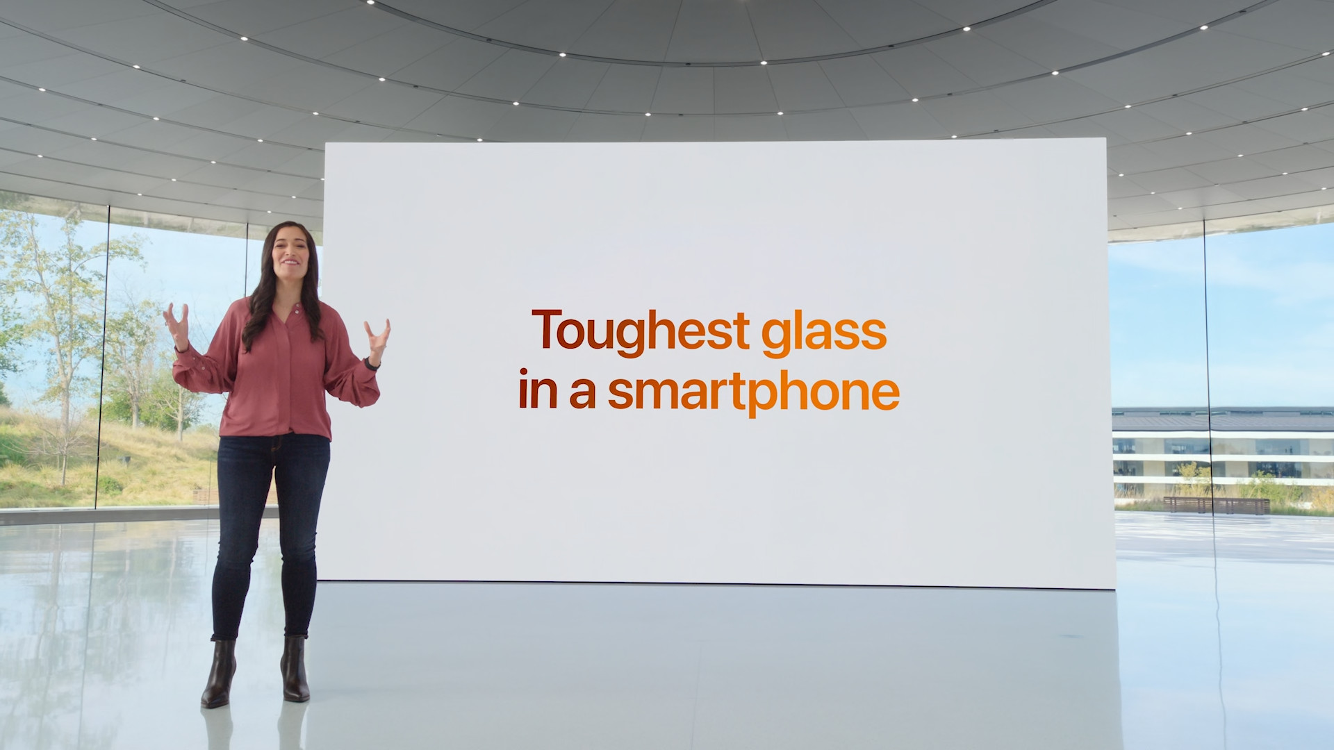 toughest glass smartphone presentation