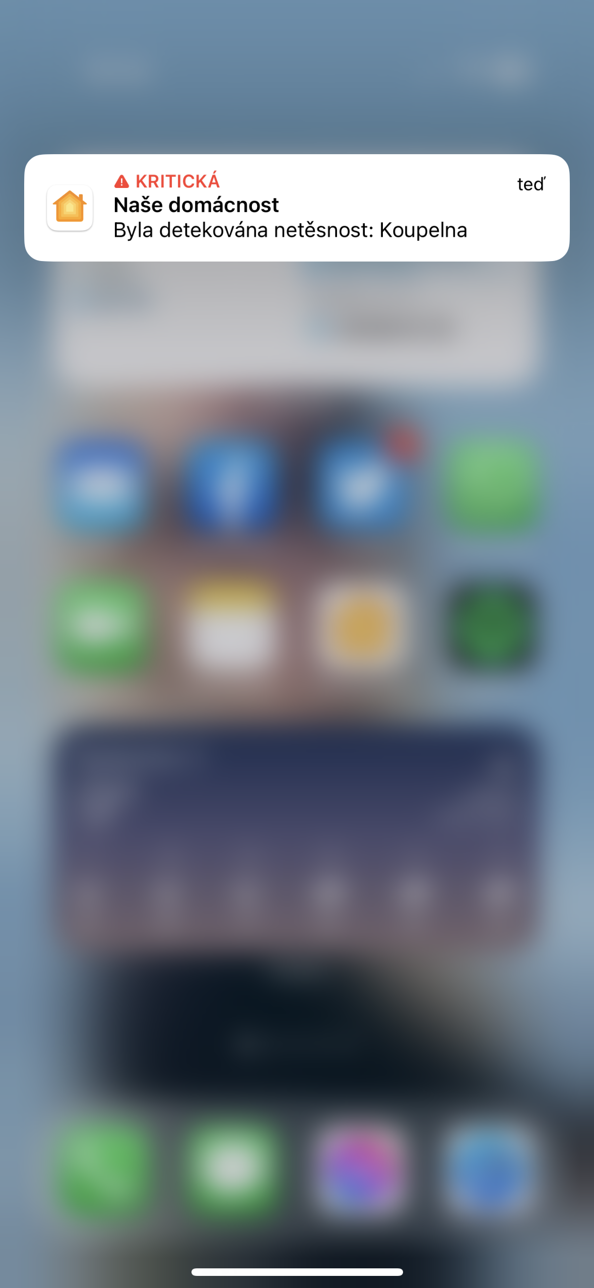 water leak notification