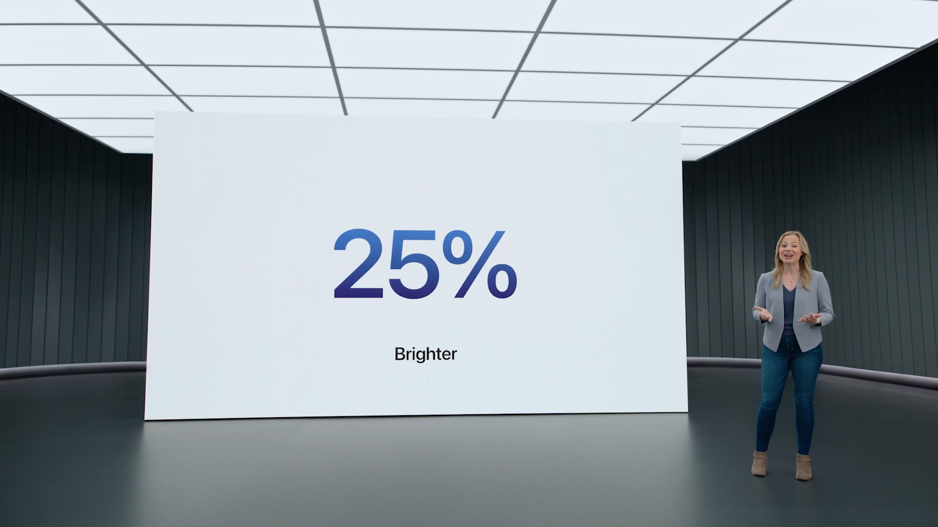 25 percent brighter presentation