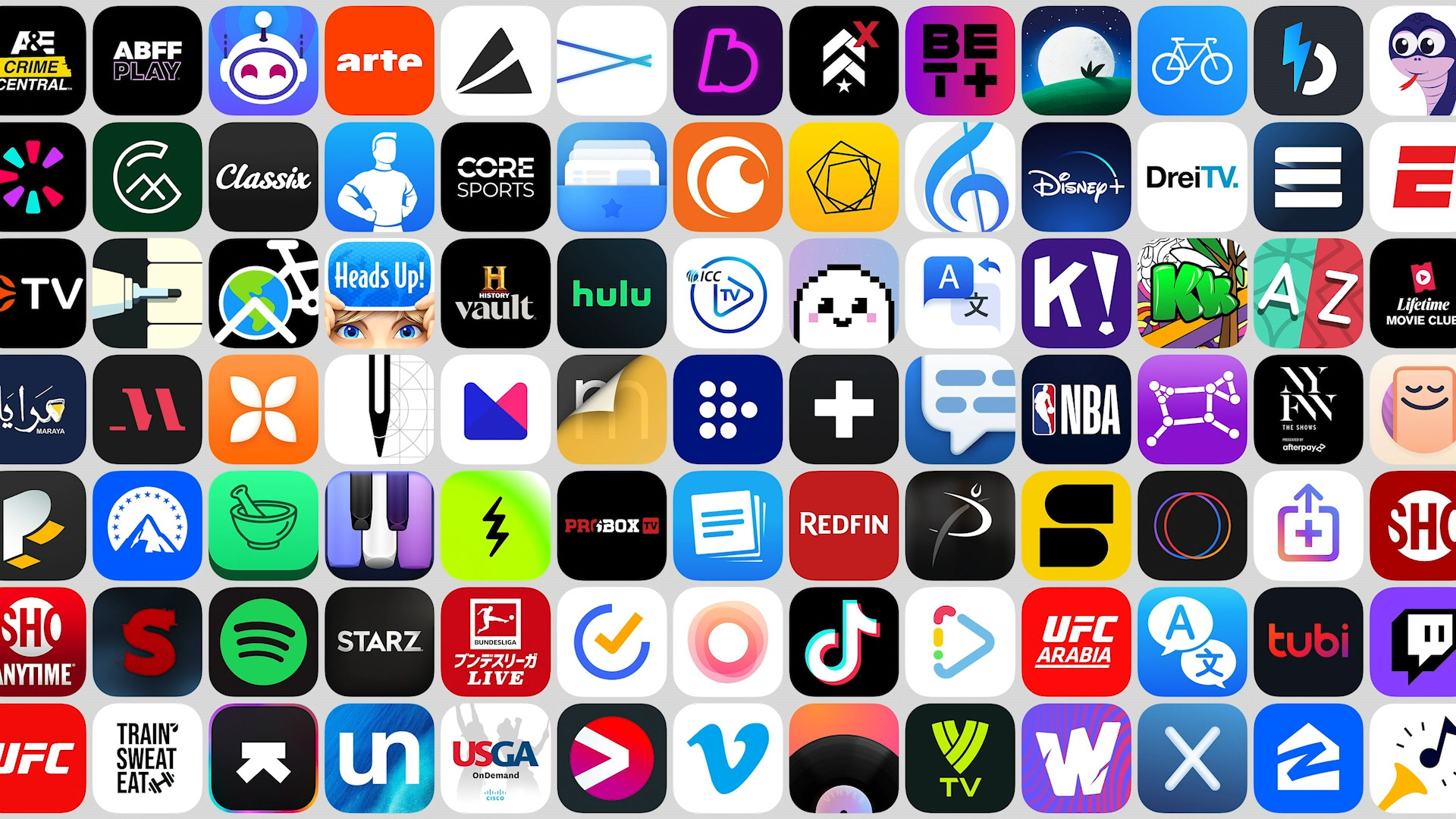 app icons collage