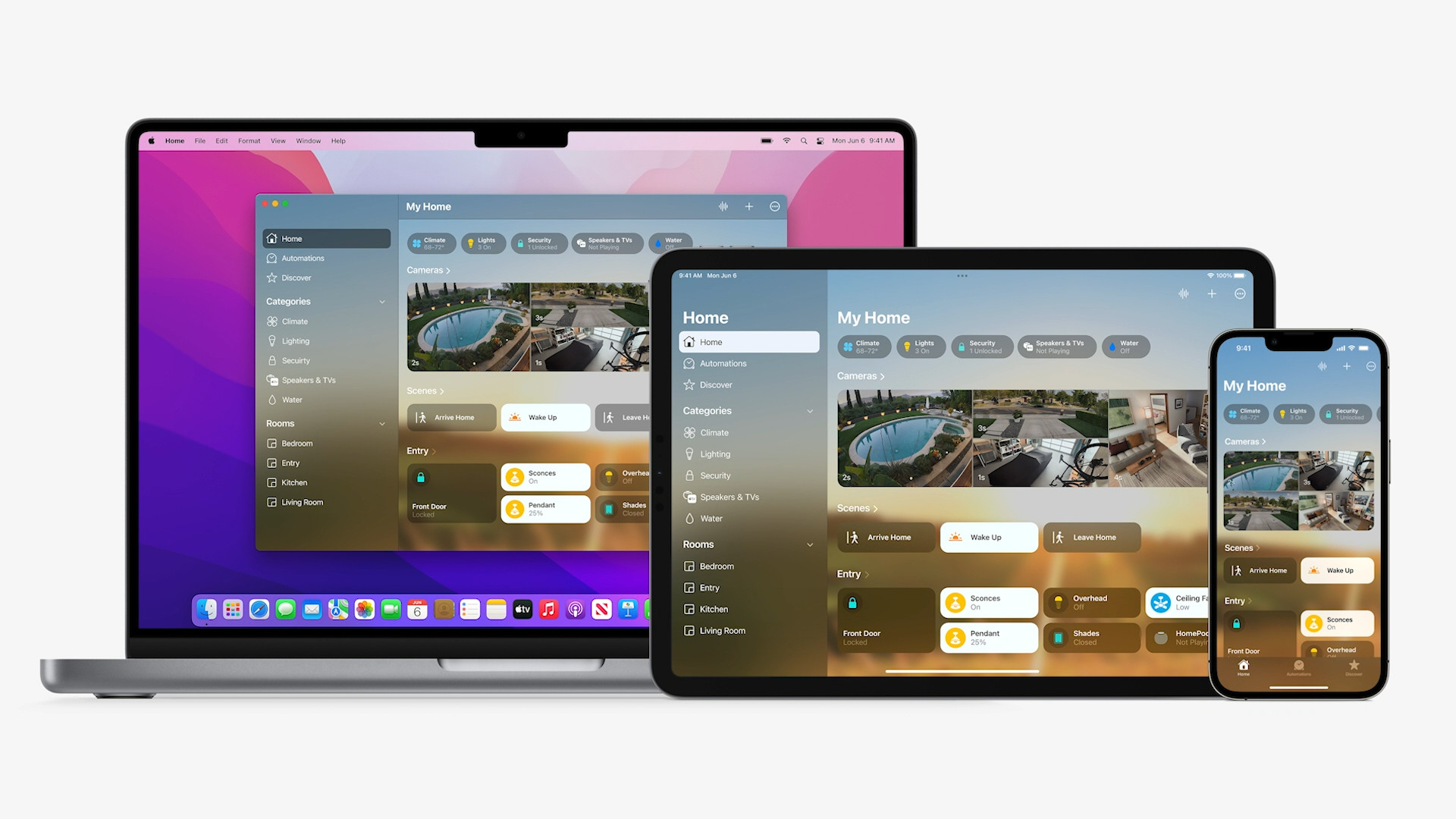 apple device home interface