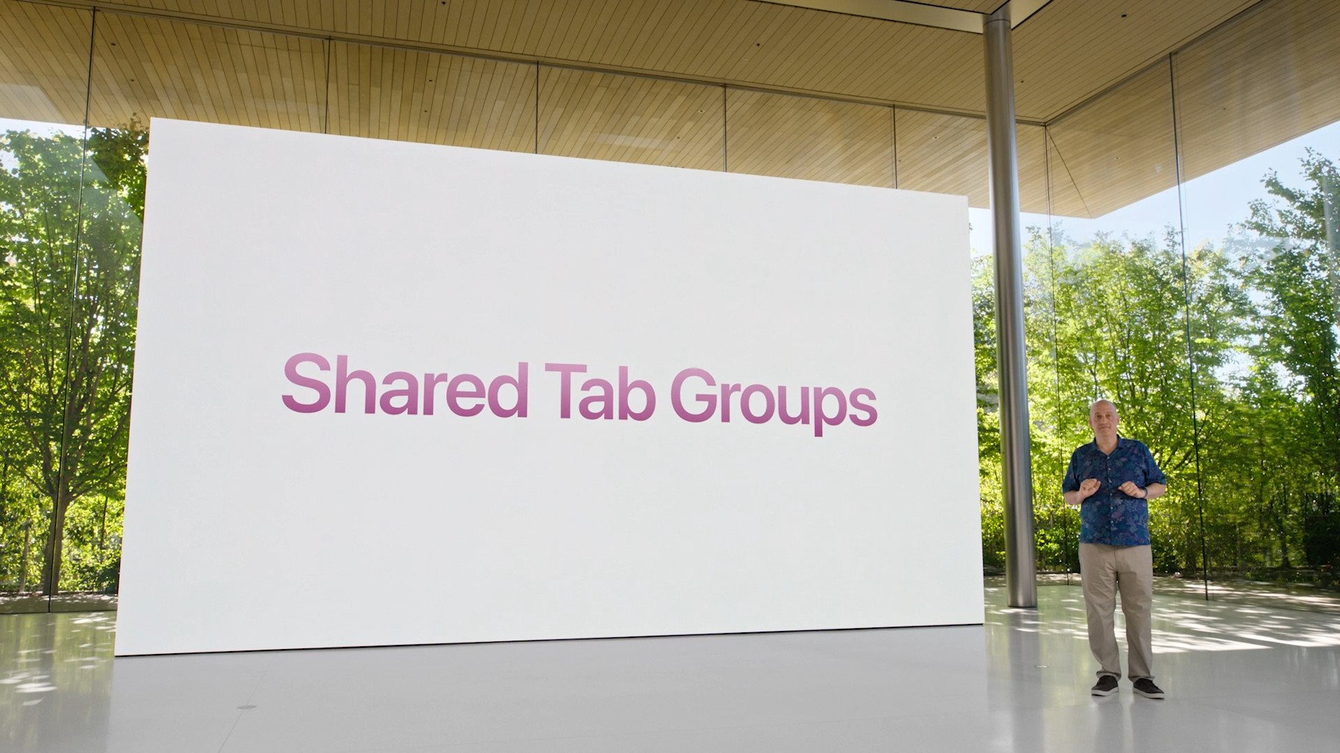 apple shared tab groups presentation