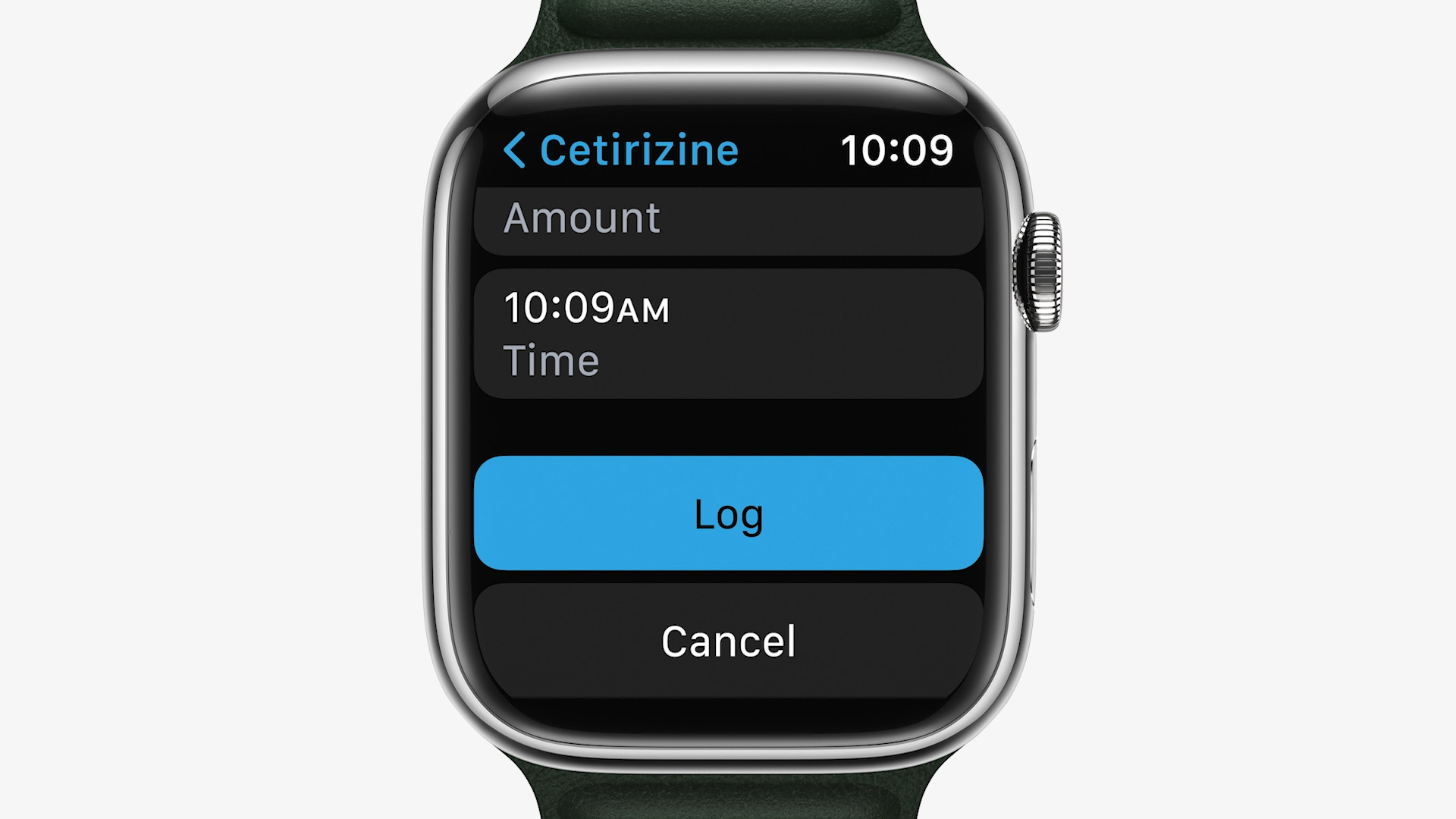 apple watch medication log